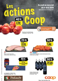 Coop aktionen FR ab 20.08.2026 gültig