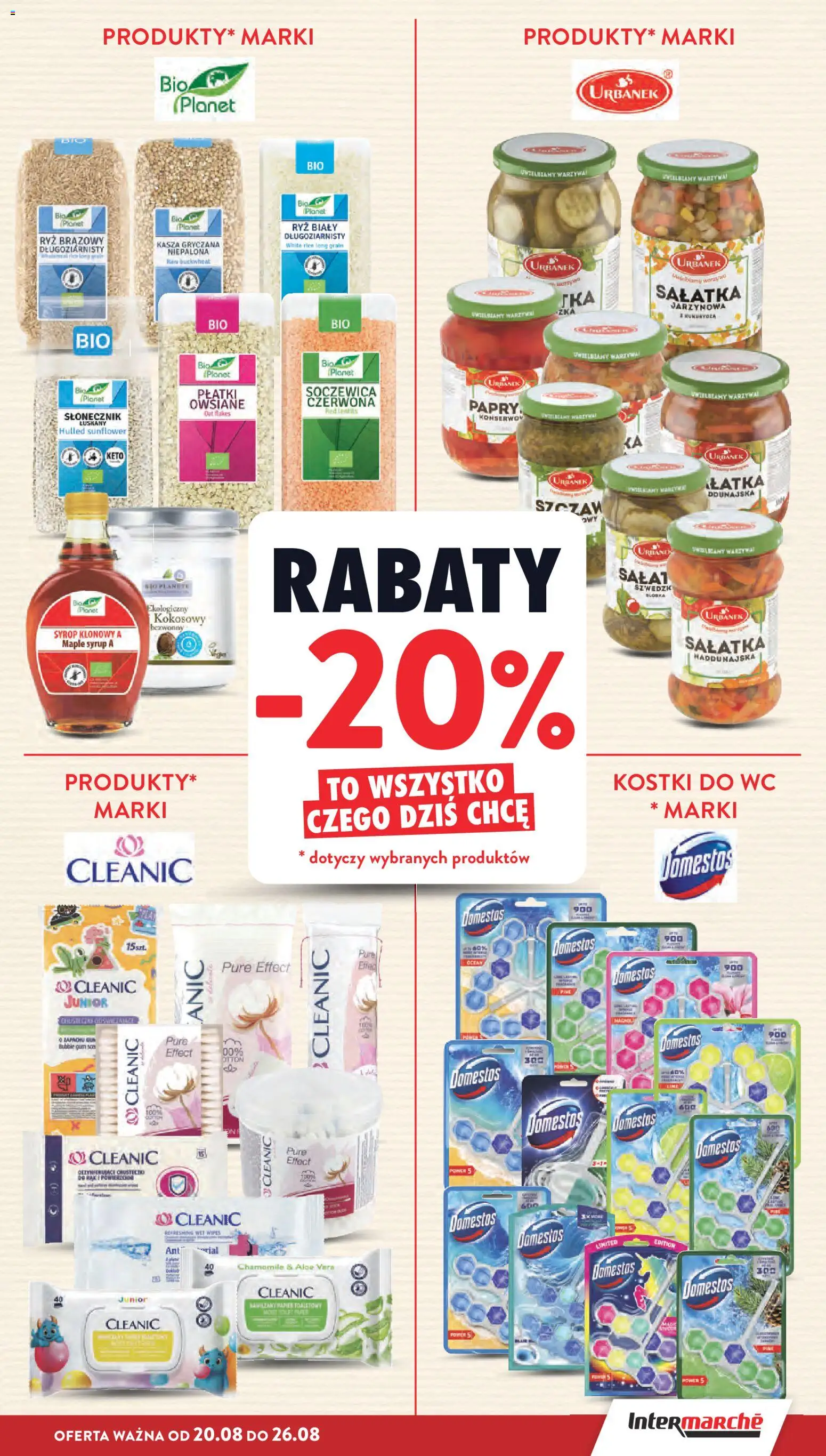 Intermarche gazetka od 20.08.2026 | Strona: 7 | Produkty: Kasza, Syrop klonowy, Domestos, Soczewica