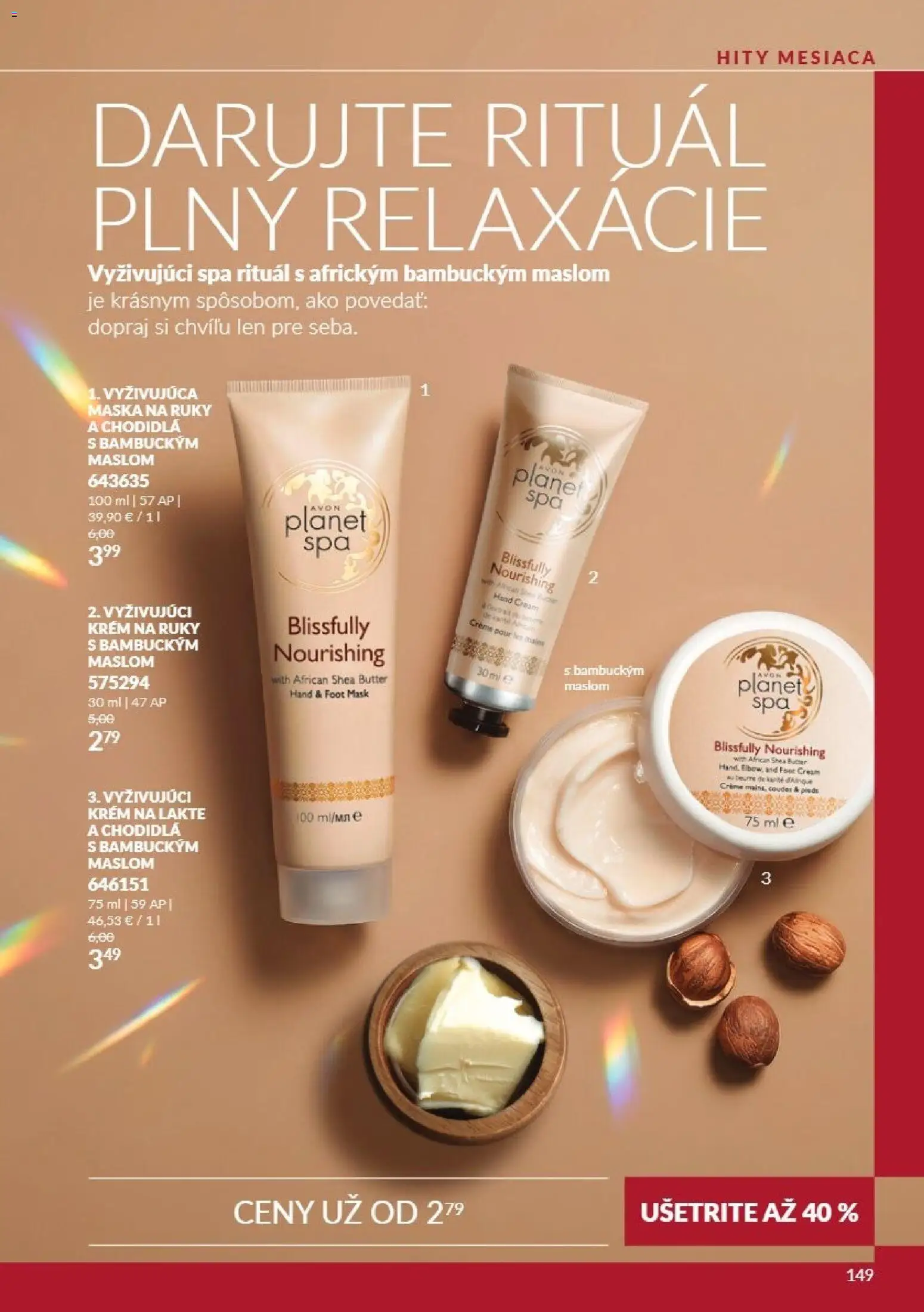 Nové Avon akcie – leták je platný od 01.11.2026 | Strana: 149 | Produkty: Maska, Krém na ruky, Krém