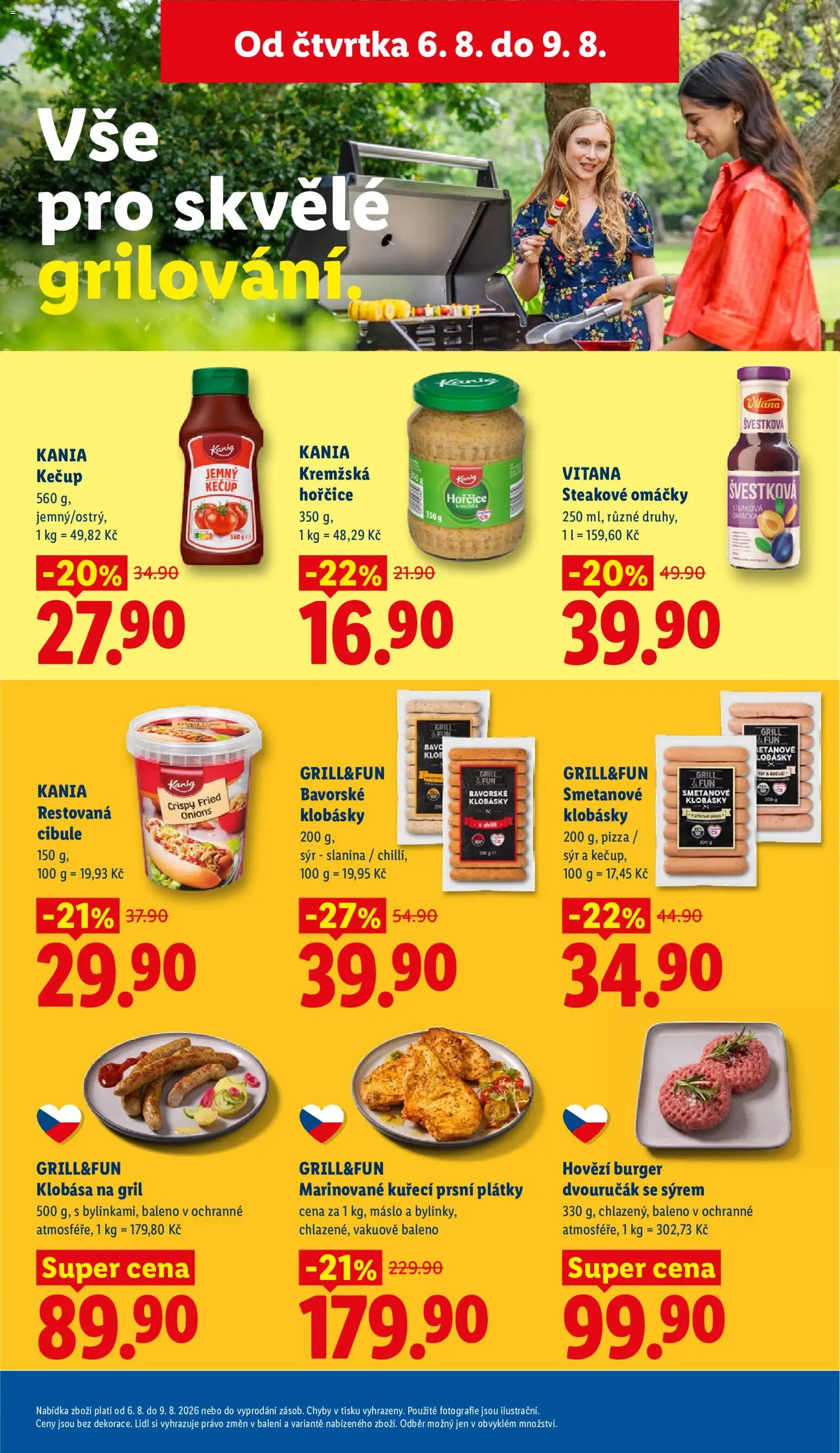 Lidl leták od 06.08.2026 | Strana: 17 | Produkty: Burger, Hovězí, Sýr, Kečup