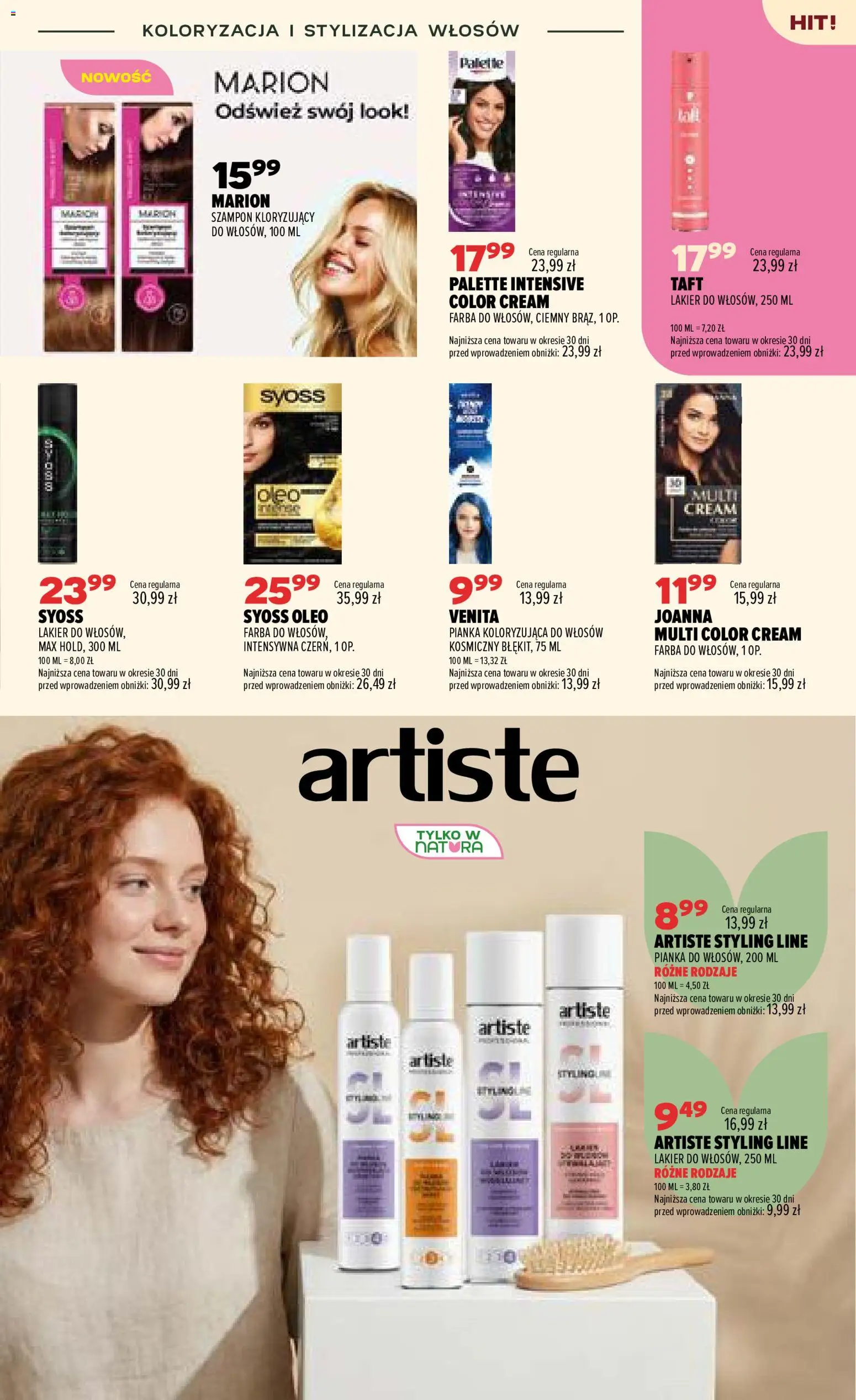 Drogerie Natura gazetka od 07.07.2026 | Strona: 15 | Produkty: Szampon