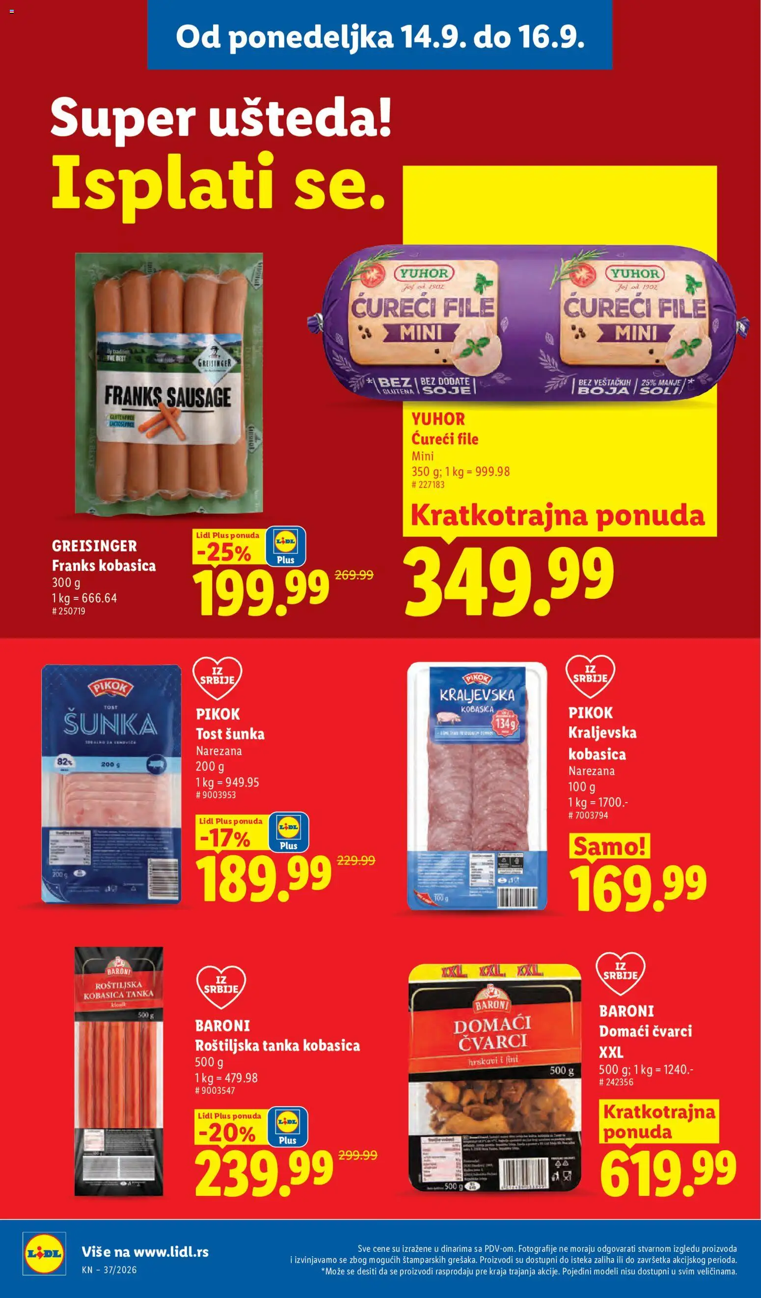 Lidl katalog - važi od 10.09.2026 | Strana: 88