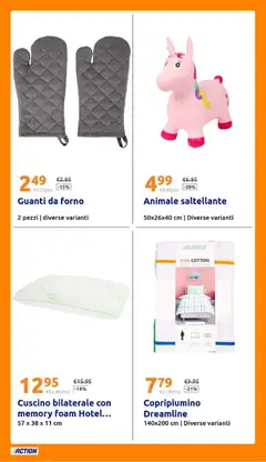 Anteprima del volantino Action volantino valido a partire dal 05/08/2026 | Pagina: 28 | Prodotti: Copripiumino, Guanti, Forno, Cuscino