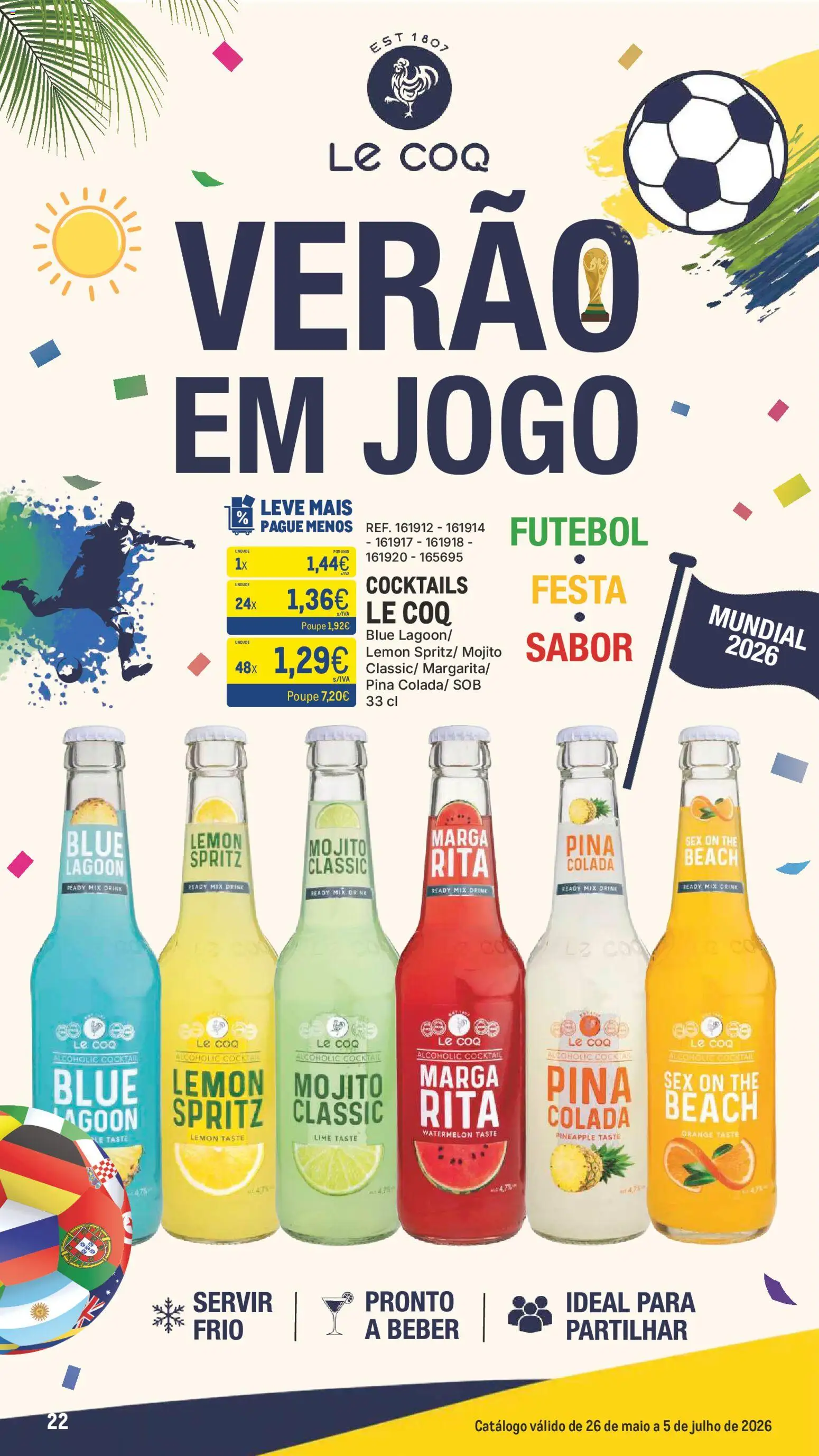 Makro Os Convocados │ válido de 26.05.2026 | Página: 22 | Produtos: Cocktails
