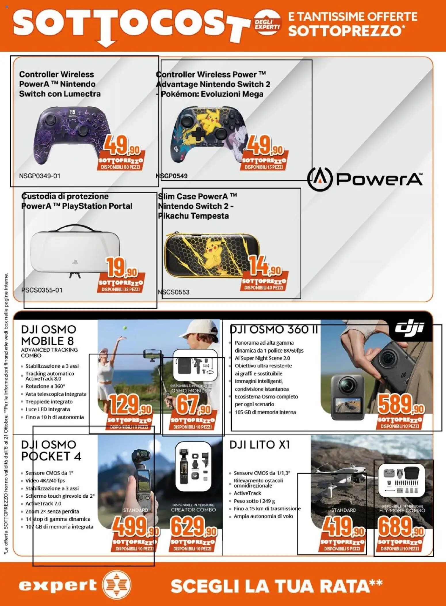 Volantino Expert del 08/10/2026 | Pagina: 14 | Prodotti: Schermo, Mobile, Playstation, Luce LED