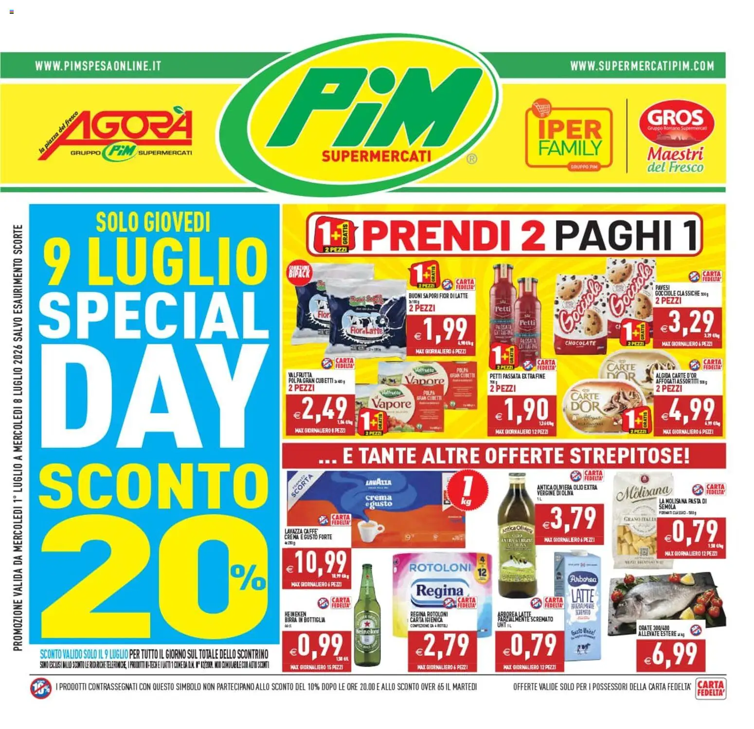 Volantino PIM Supermercati del 01/07/2026 | Pagina: 1