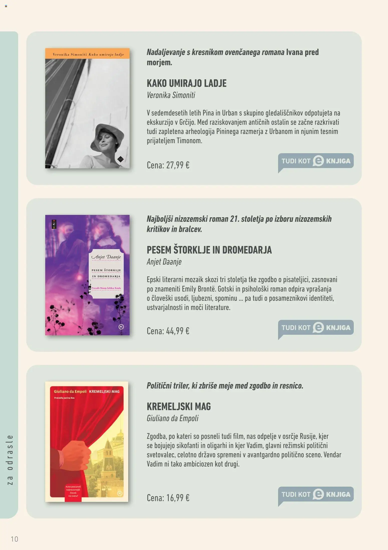 Novi Mladinska Knjiga katalog ponudbe – veljaven od 01.08.2026 | Stran: 10 | Izdelki: Med, Kos, Knjiga