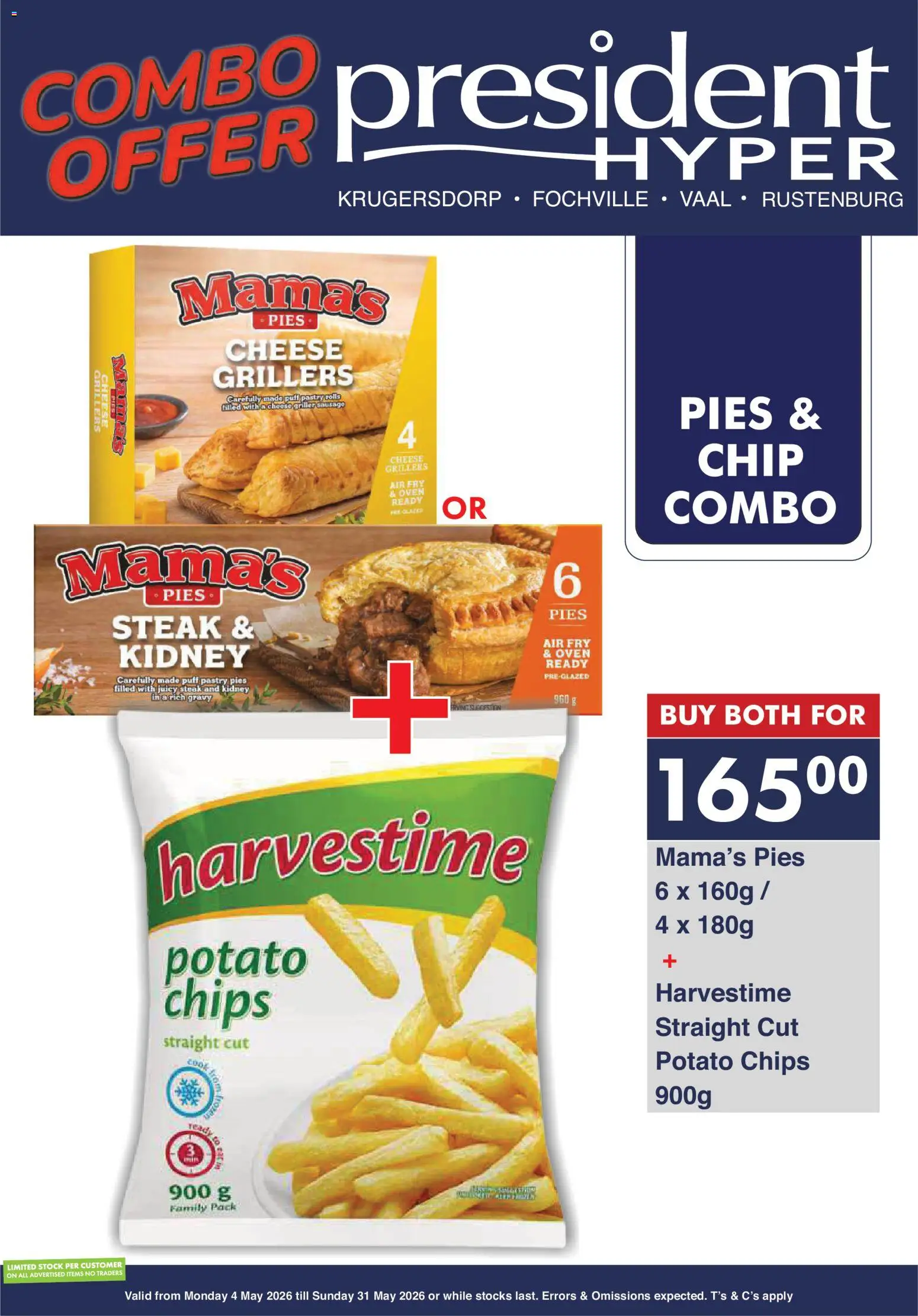 New President Hyper catalogue – valid from 04.05.2026 | Page: 7 | Products: Steak, Cheese, Chips, Griller