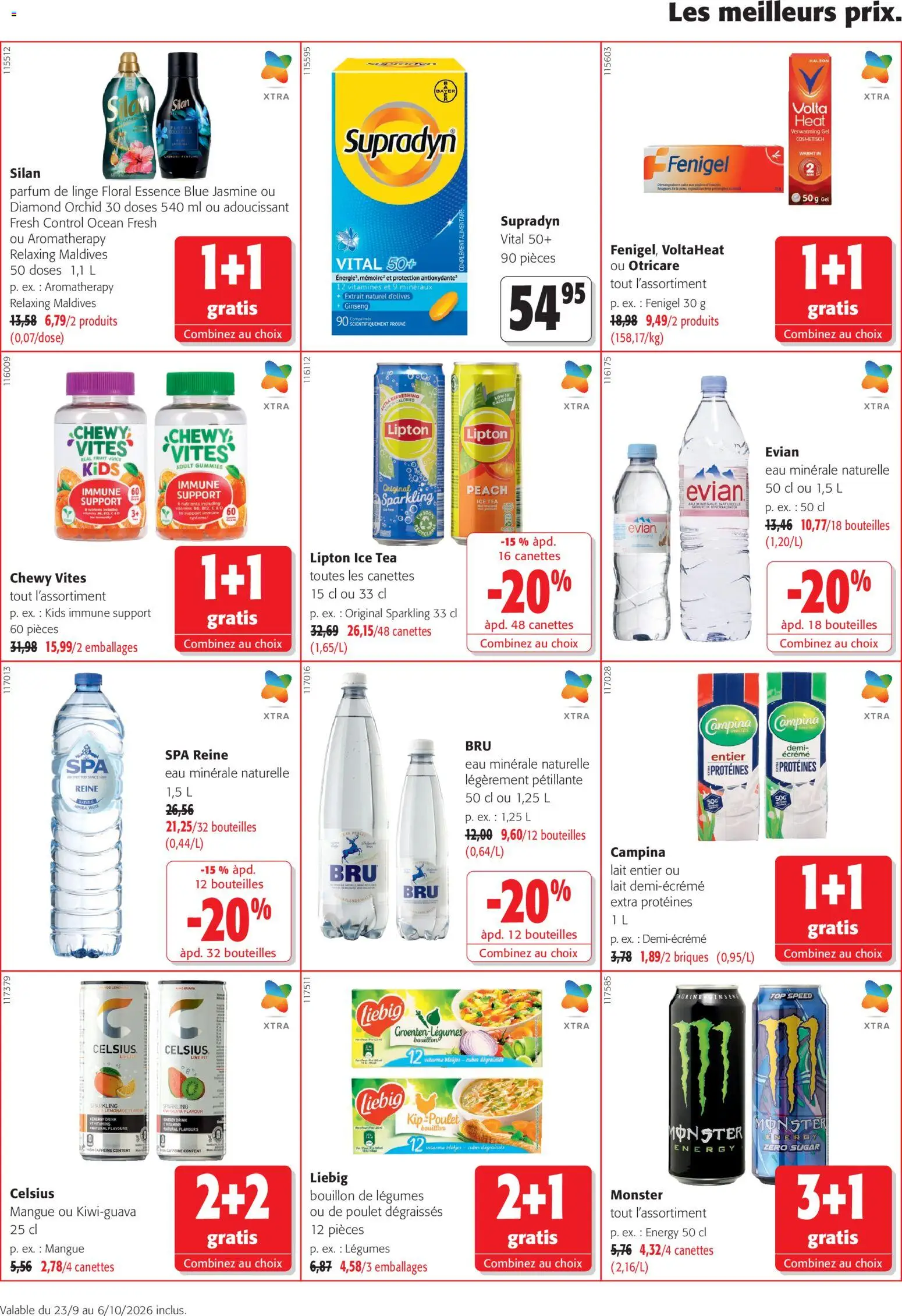 {H1} | Page: 20 | Produits: Eau minérale, Poulet, Eau minérale naturelle, Bouillon