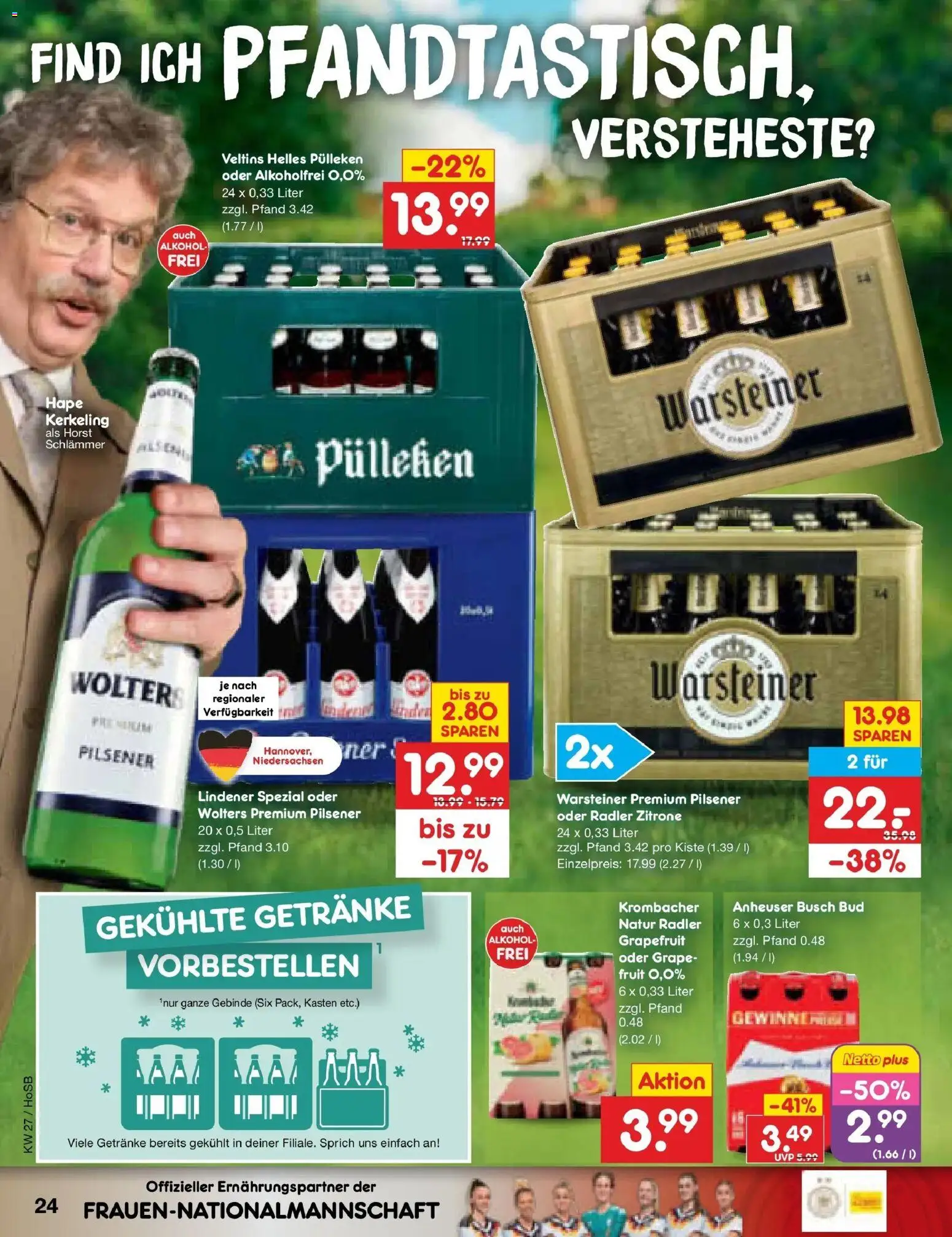 Netto Marken-Discount Prospekt Hannover – gültig ab 29.06.2026 | Seite: 36 | Produkte: Radler, Warsteiner, Zitrone, Krombacher