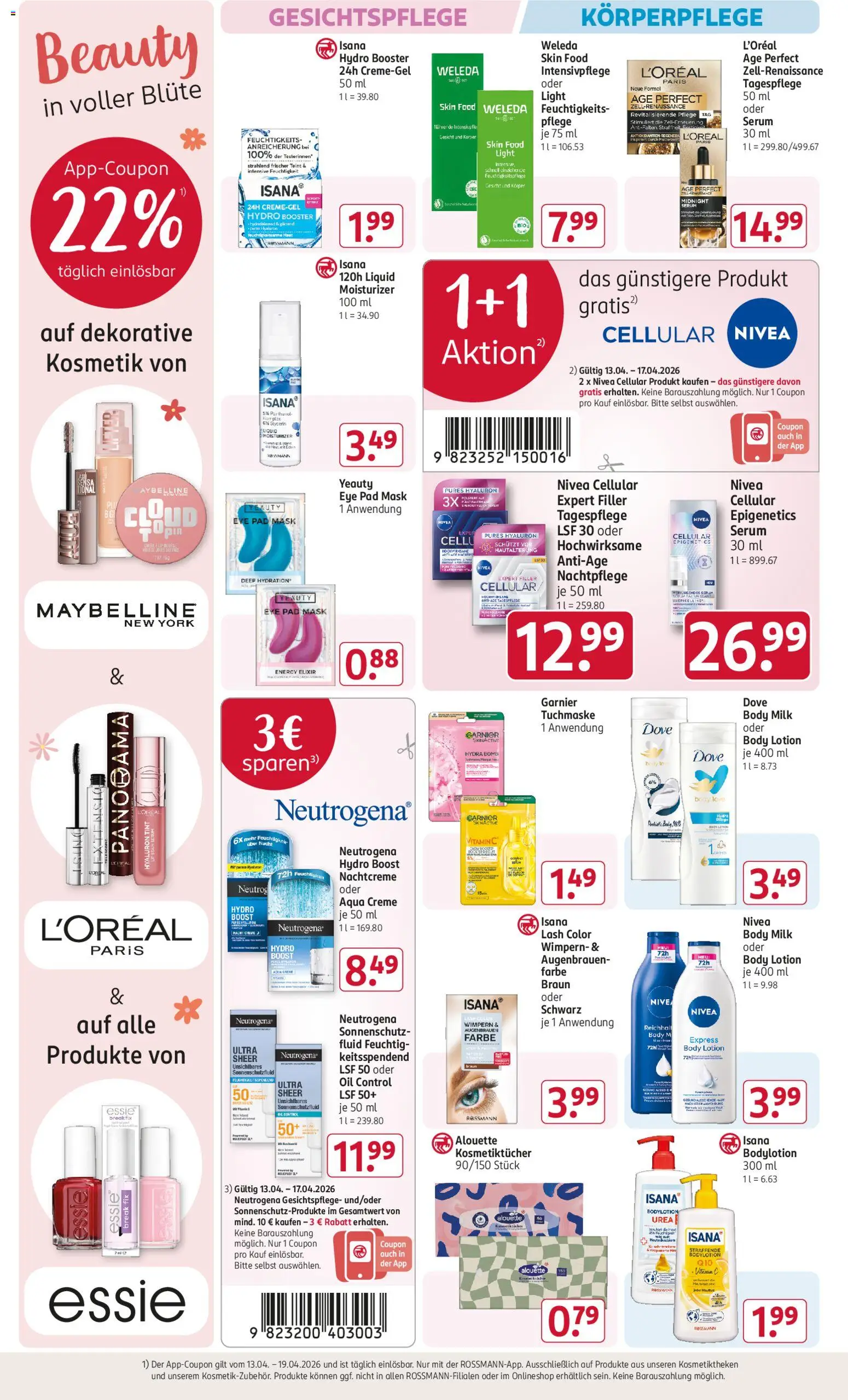 Rossmann Prospekt 	 – gültig ab 13.04.2026 | Seite: 7 | Produkte: Energy, Body Lotion, Serum, Nachtcreme