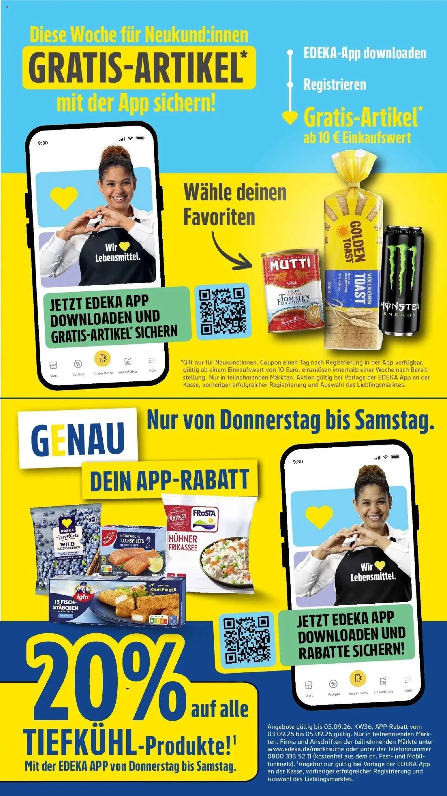 Edeka Prospekt Offenbach (ab 31.08.2026) » Angebote Online | Seite: 24 | Produkte: Toast, Iglo, Frosta, Fisch
