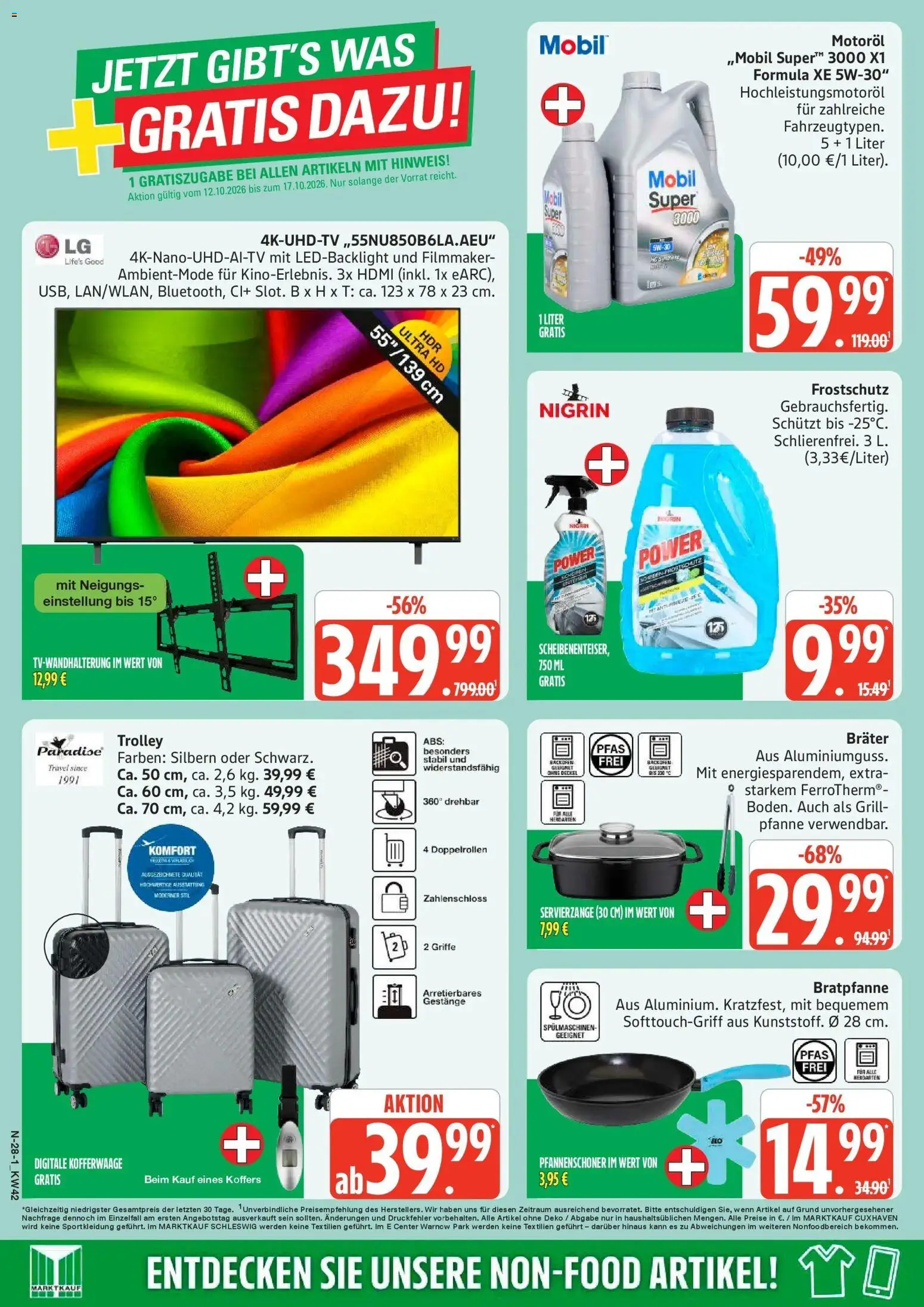 Marktkauf Prospekt Cuxhaven (ab 12.10.2026) » Angebote online | Seite: 28 | Produkte: Grill, Backofen