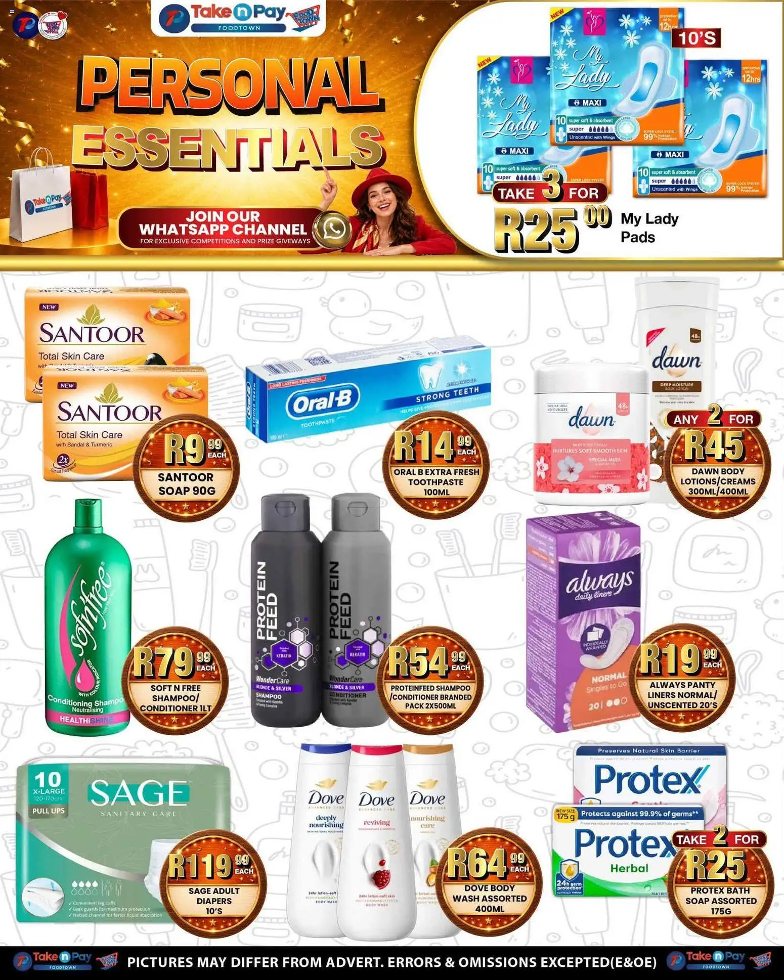New Take n Pay catalogue – valid from 17/08/2026 | Page: 34 | Products: Diapers, Bath, Shampoo, Body wash