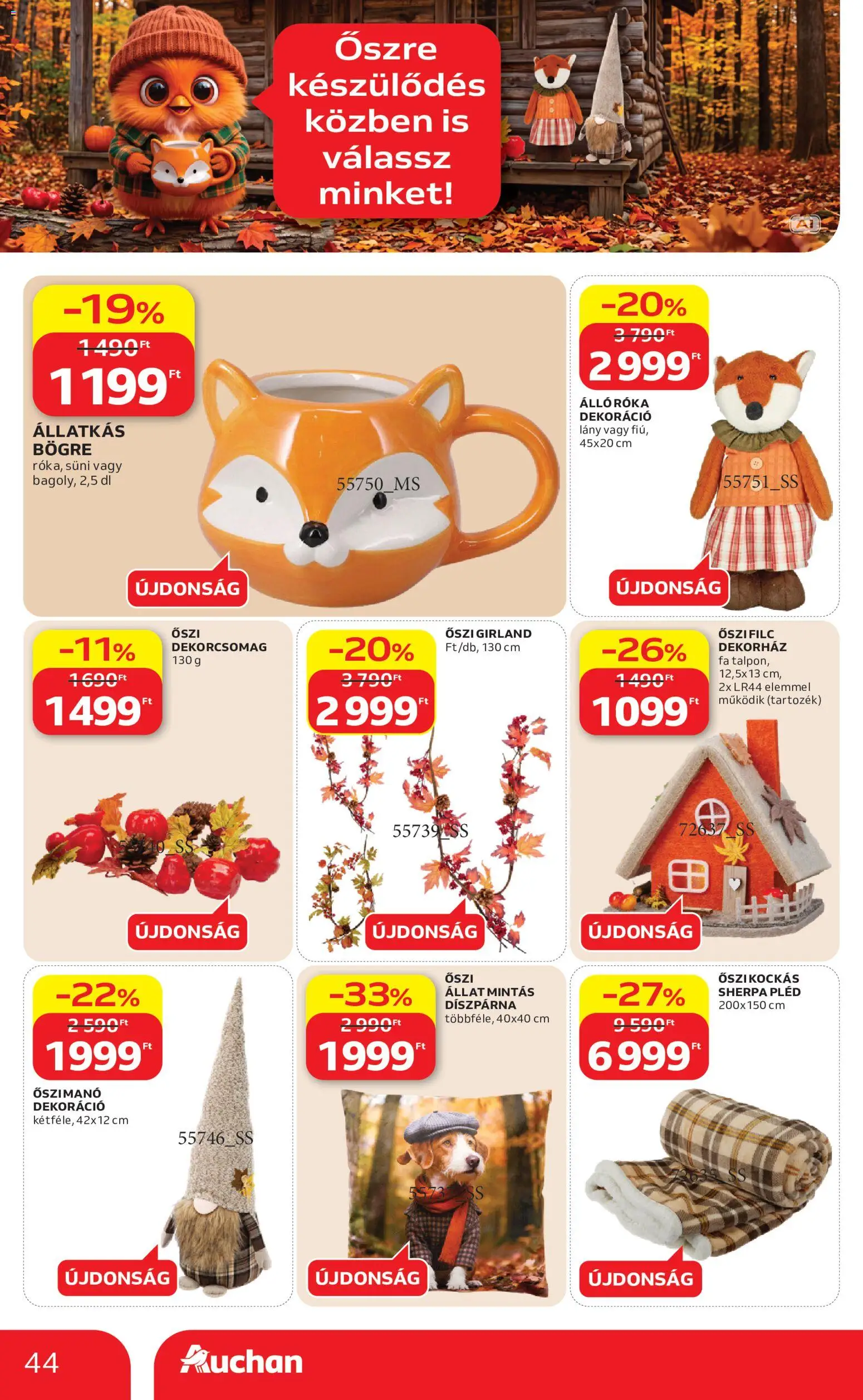 Auchan akciós ujság - amely érvényes a következő dátumtól: 2026.09.03. | Oldal: 44