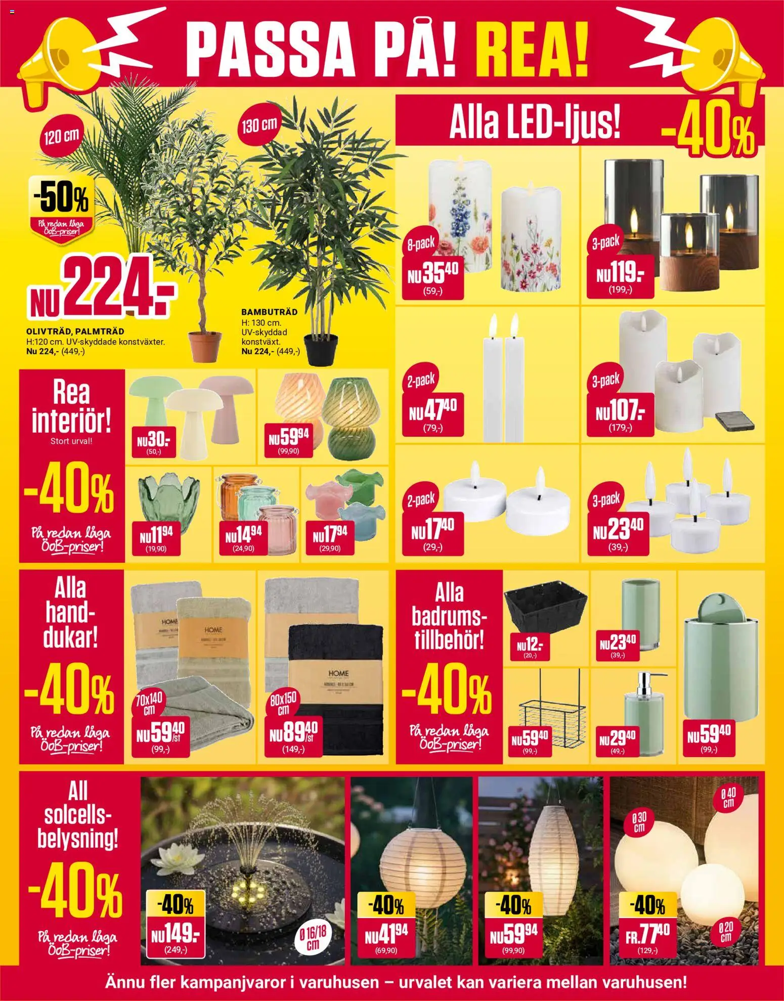 ÖoB reklamblad aktuell från 20/07/2026 | Sida: 7 | Produkter: Handduk, Bordslampa, Vas, Glass