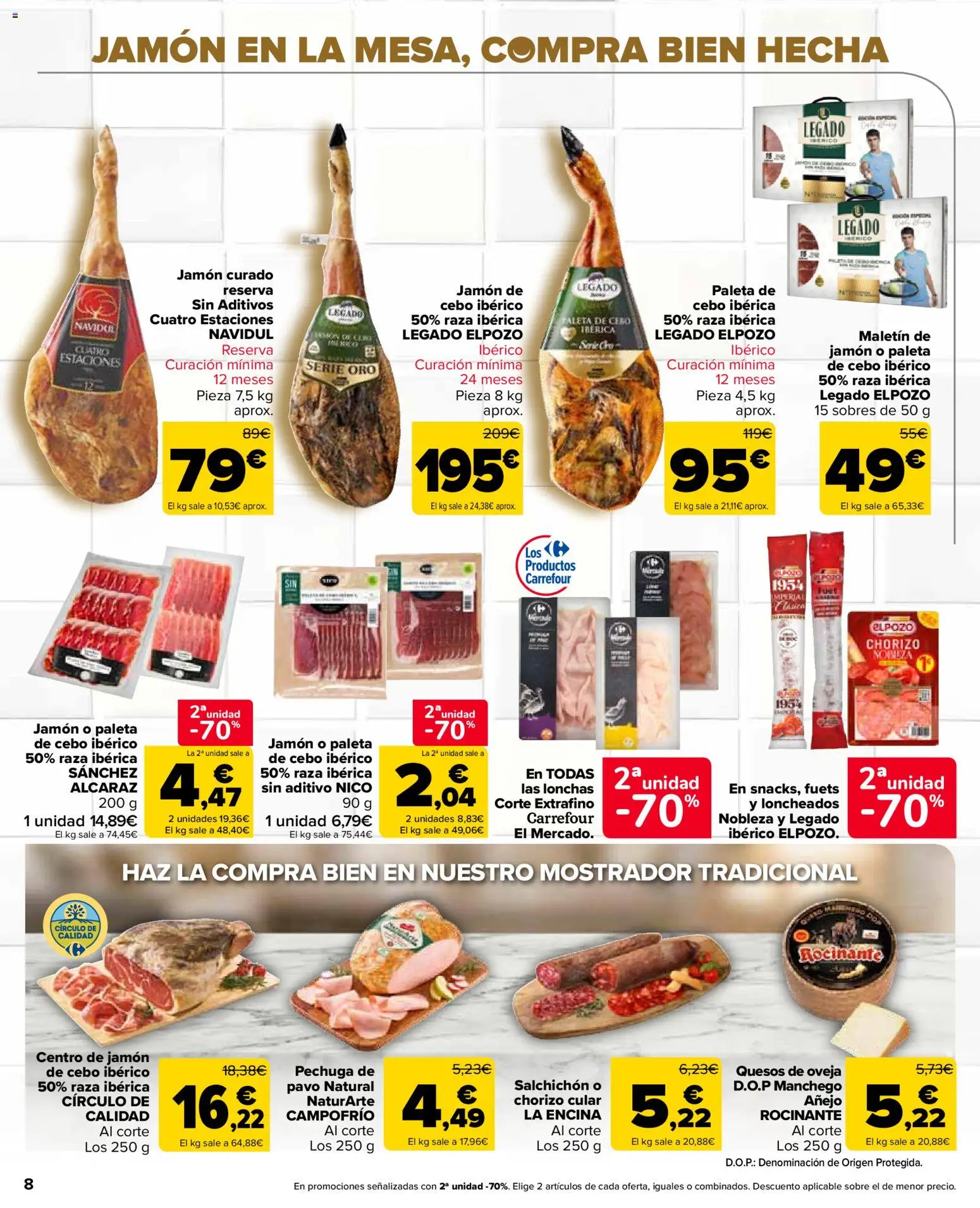 Carrefour Market folleto │ válido desde el 28/07/2026 | Página: 8 | Productos: Jamón
