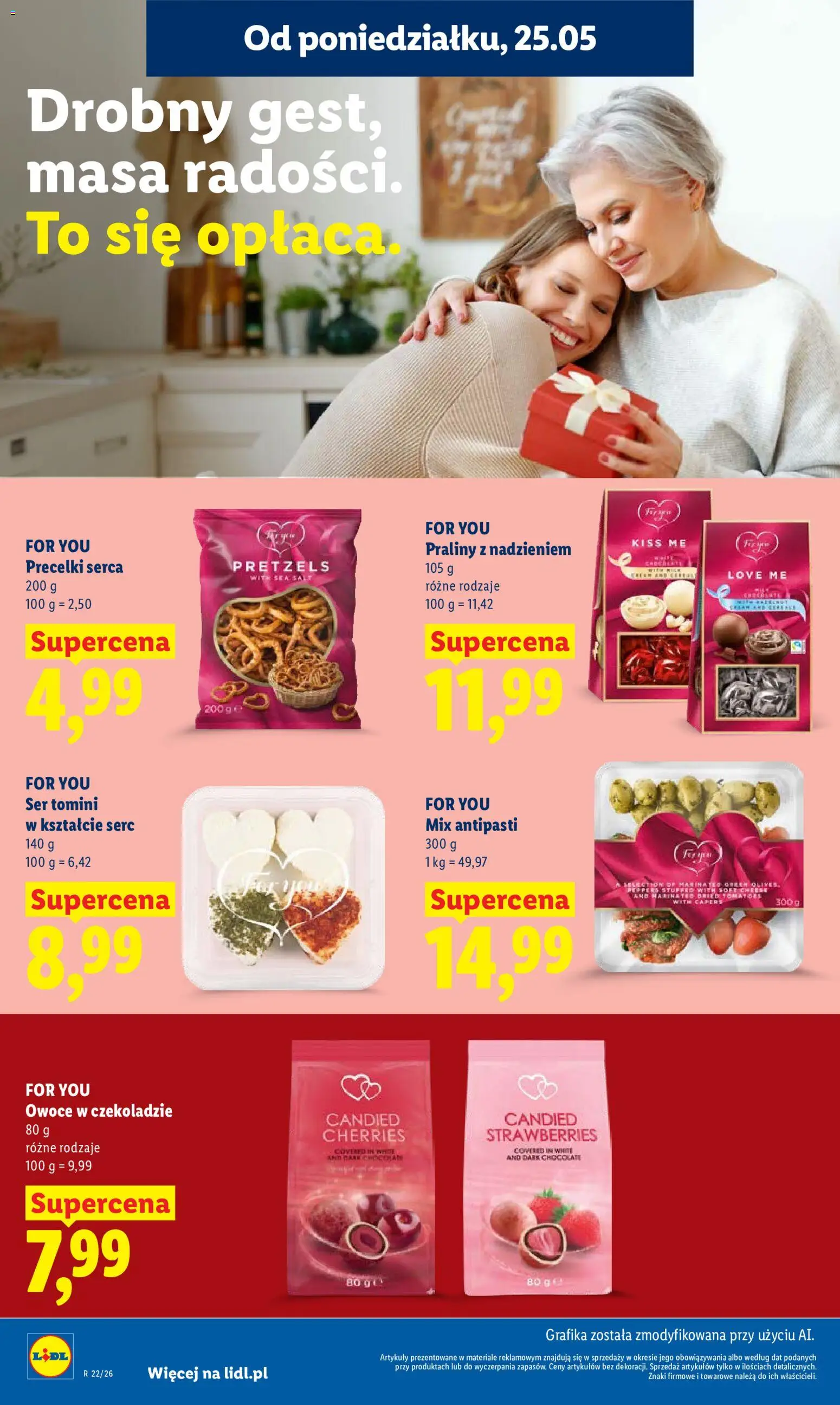 Lidl gazetka od 25.05.2026 | Strona: 12 | Produkty: Praliny, Ser, Owoce