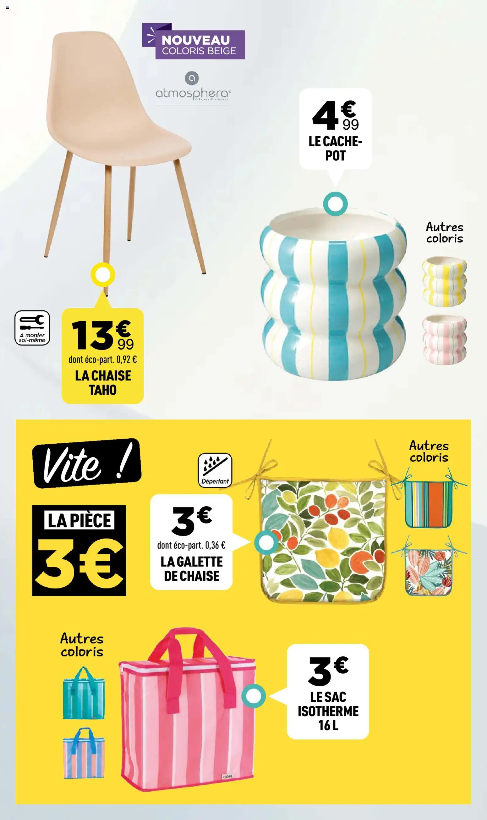 {H1} | Page: 17 | Produits: Sac isotherme, Sac, Chaise, Galette de chaise