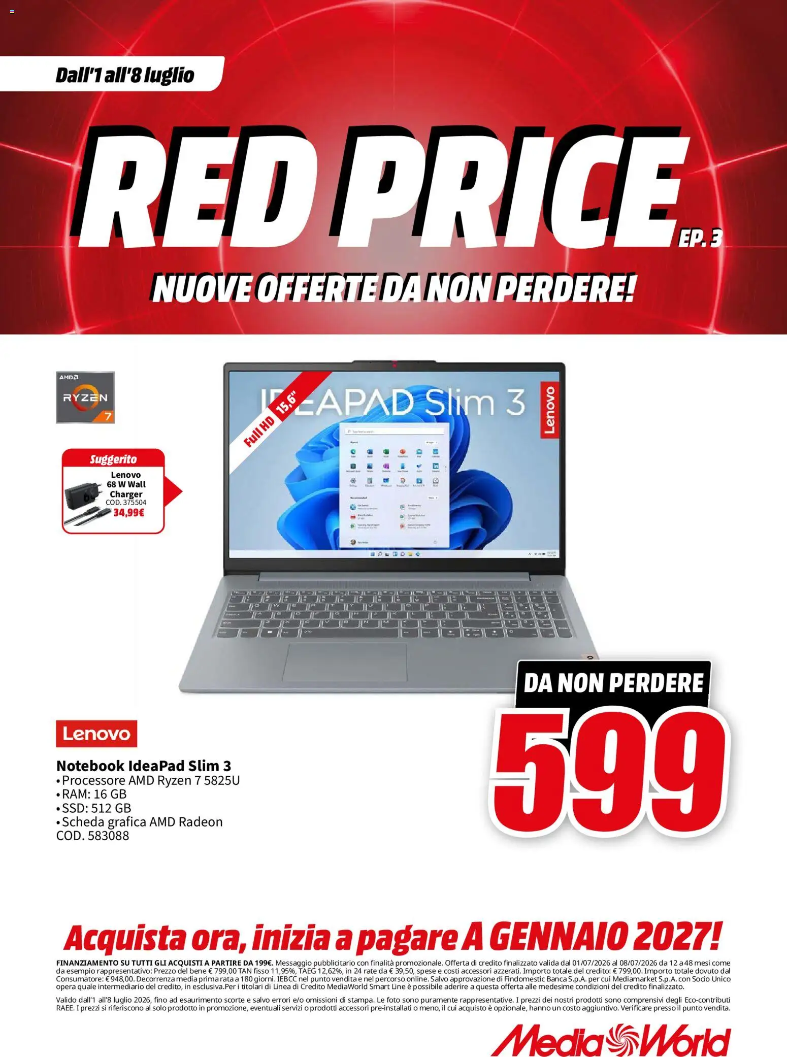 Volantino Media World del 01/07/2026 | Pagina: 45