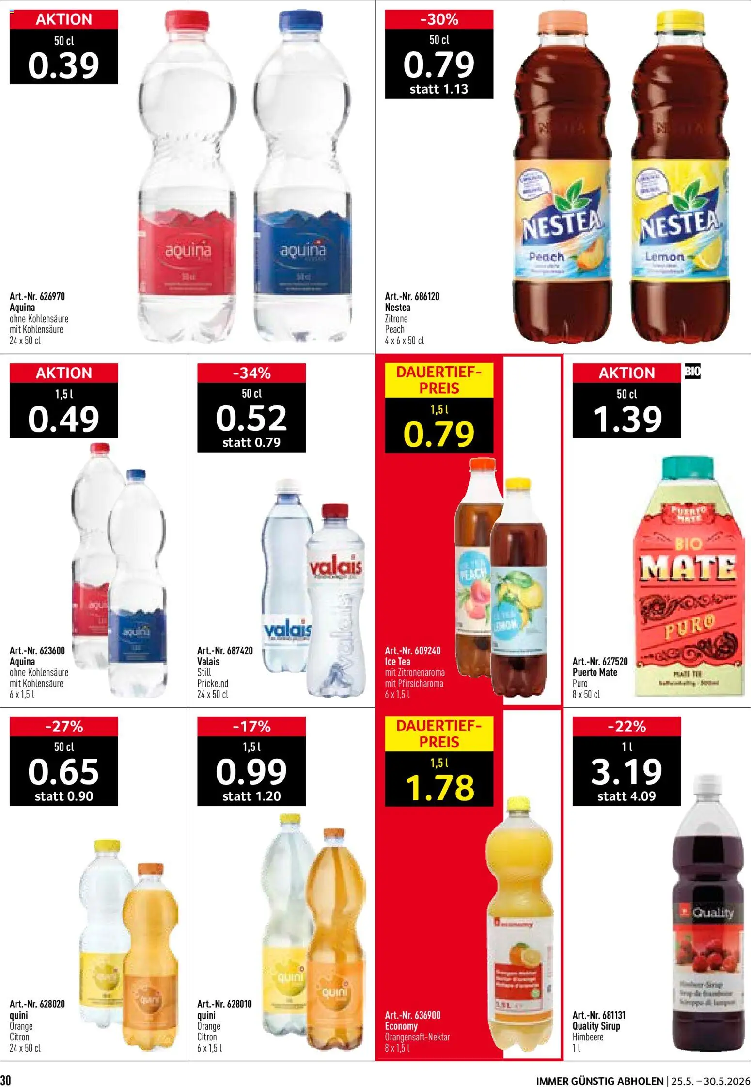 Prodega aktionen – gültig ab 25.05.2026 | Seite: 30 | Produkte: Sirup, Himbeere, Zitrone