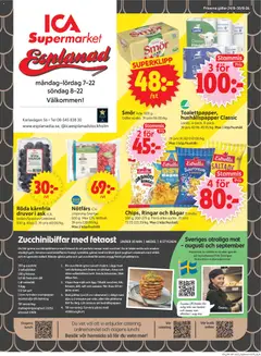 ICA Supermarket erbjudanden - Förhandsvisning av reklamblad från butik ICA Supermarket aktuell från 24/08/2026