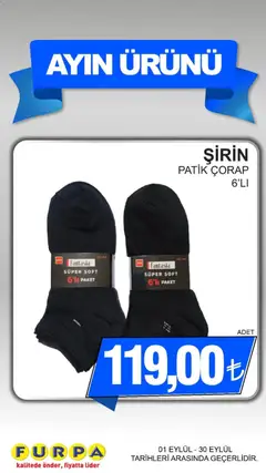 01 Eylül 2026 tarihinden itibaren geçerli olan Furpa kataloğu önizlemesi | Sayfa: 2 | Ürünler: Çorap