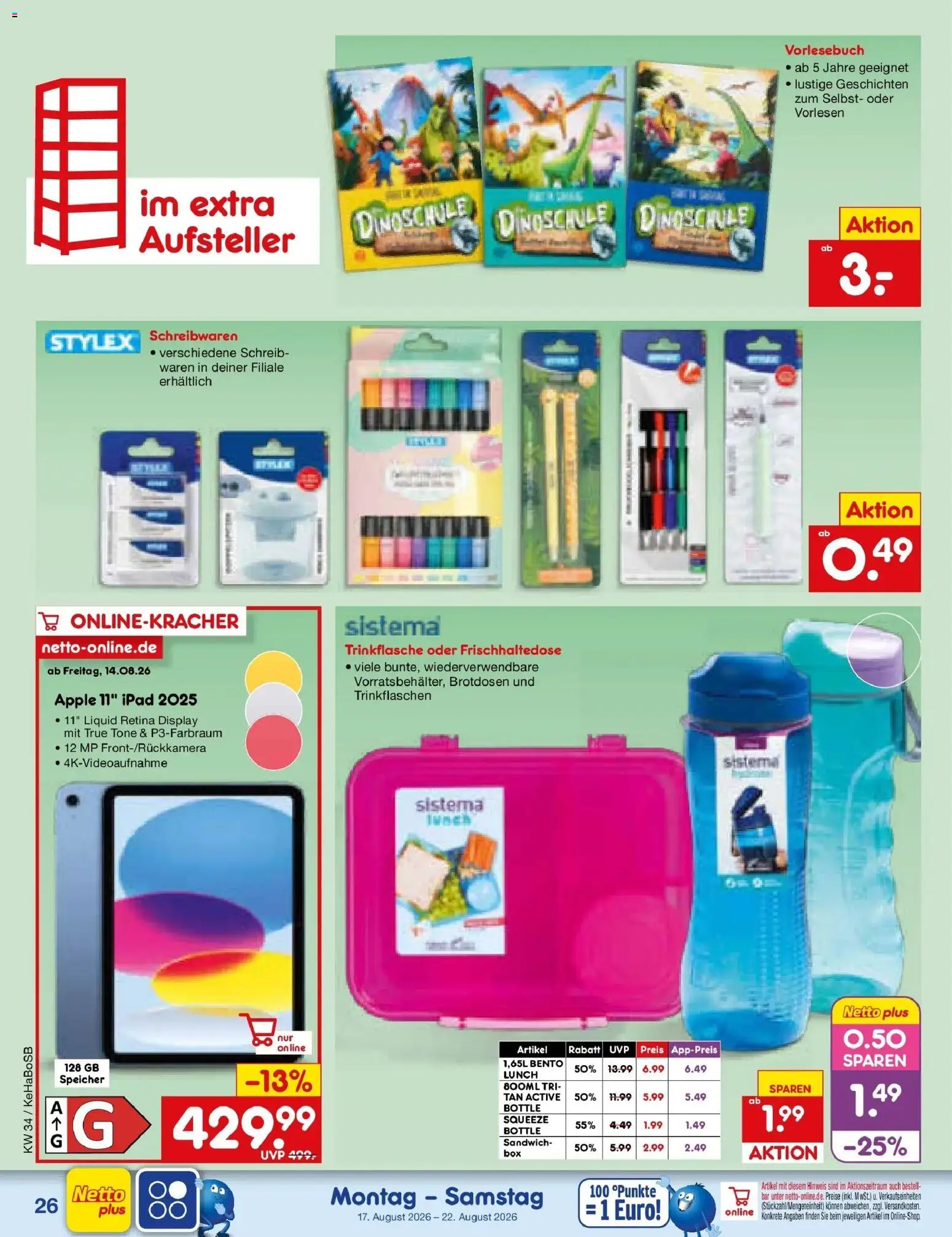 Netto Marken-Discount Prospekt Wuppertal – gültig ab 17.08.2026 | Seite: 36 | Produkte: Ipad, Apple