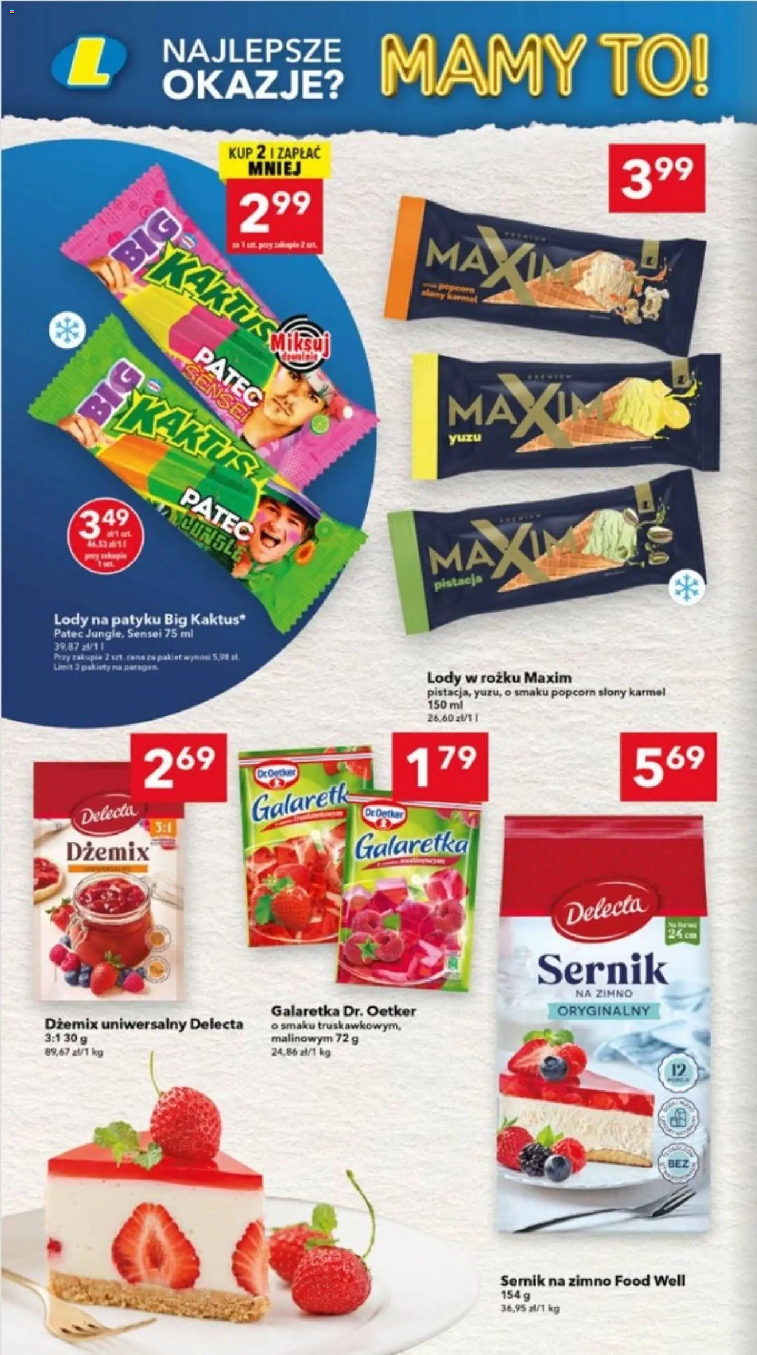 Lewiatan gazetka - Lublin od 02.06.2026 | Strona: 6 | Produkty: Galaretka, Lody na patyku, Popcorn, Lody
