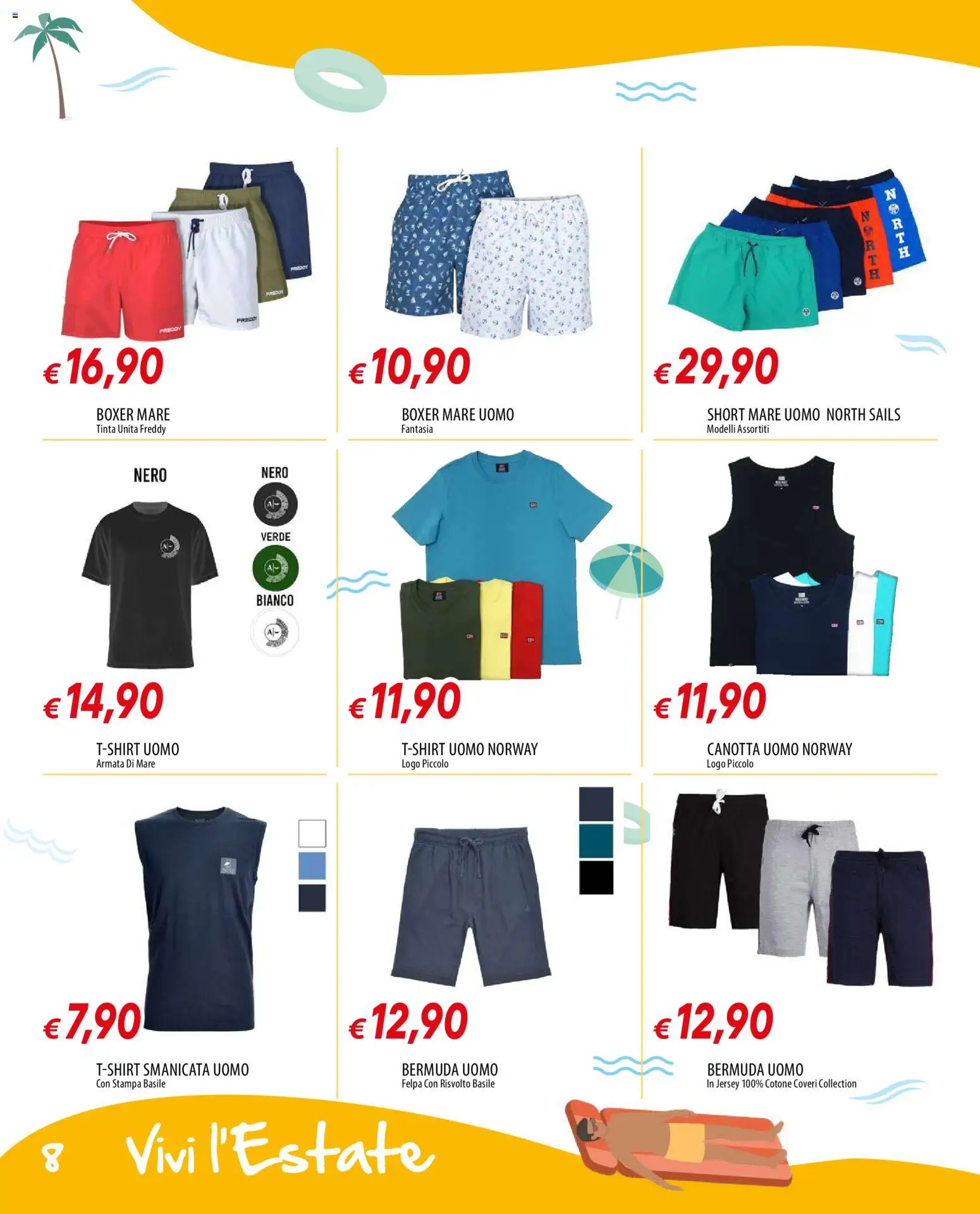 Volantino Galassia del 28.05.2026 | Pagina: 8 | Prodotti: Canotta, Boxer, Bermuda, Stampa