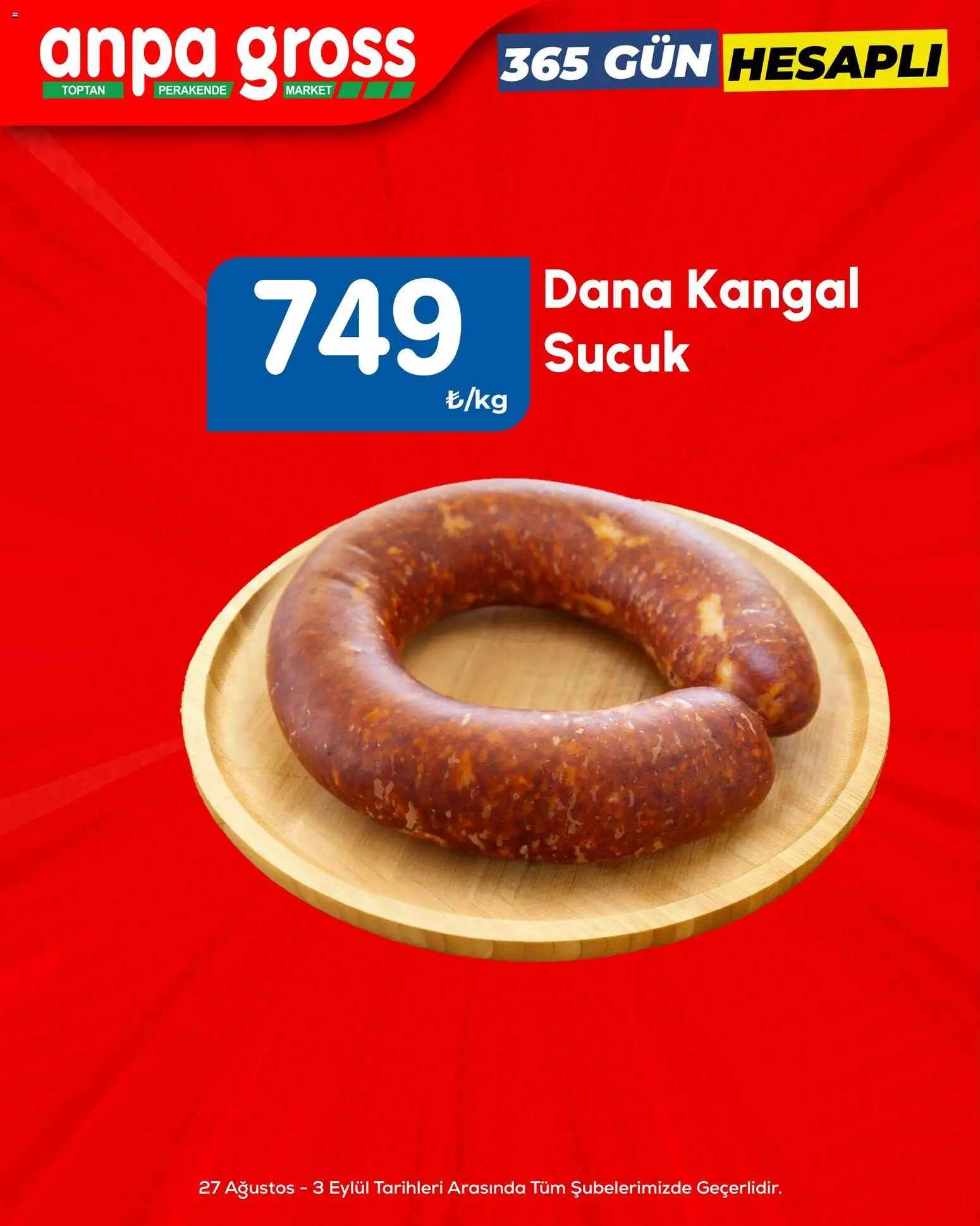Anpa Gross aktüel ürünler kataloğu yayımlandı! Bu hafta 27 Ağustos 2026 - 03 Eylül 2026 günü Anpa Gross indirimli ürünleri
