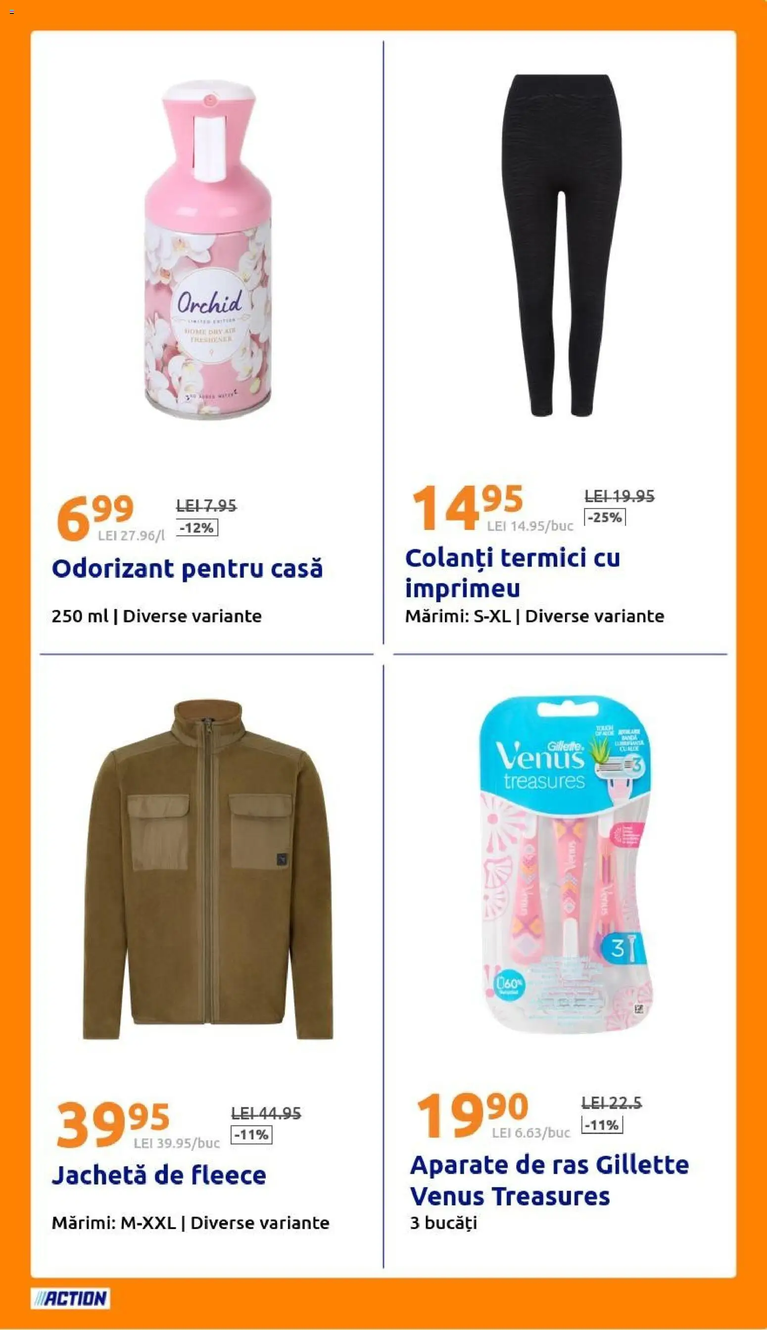 Noul catalog ACTION – valabil de la 21.10.2026 | Pagină: 15 | Produse: Jachetă, Gillette Venus, Colanți
