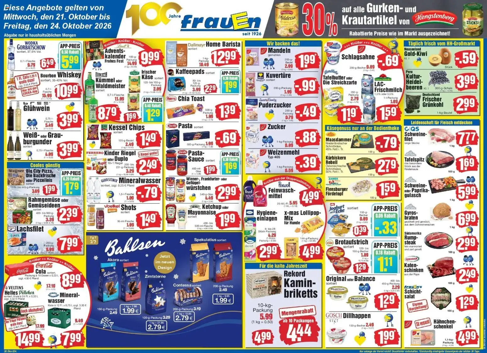 Edeka Prospekt Heide (ab 19.10.2026) » Angebote Online | Seite: 1 | Produkte: Schlagsahne, Kinder riegel, Mayonnaise, Chips