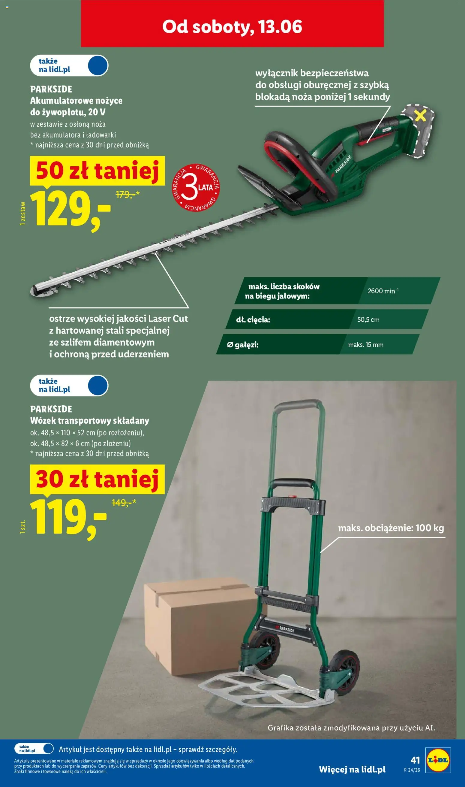 Lidl Katalog od 08.06.2026 | Strona: 45 | Produkty: Wózek transportowy