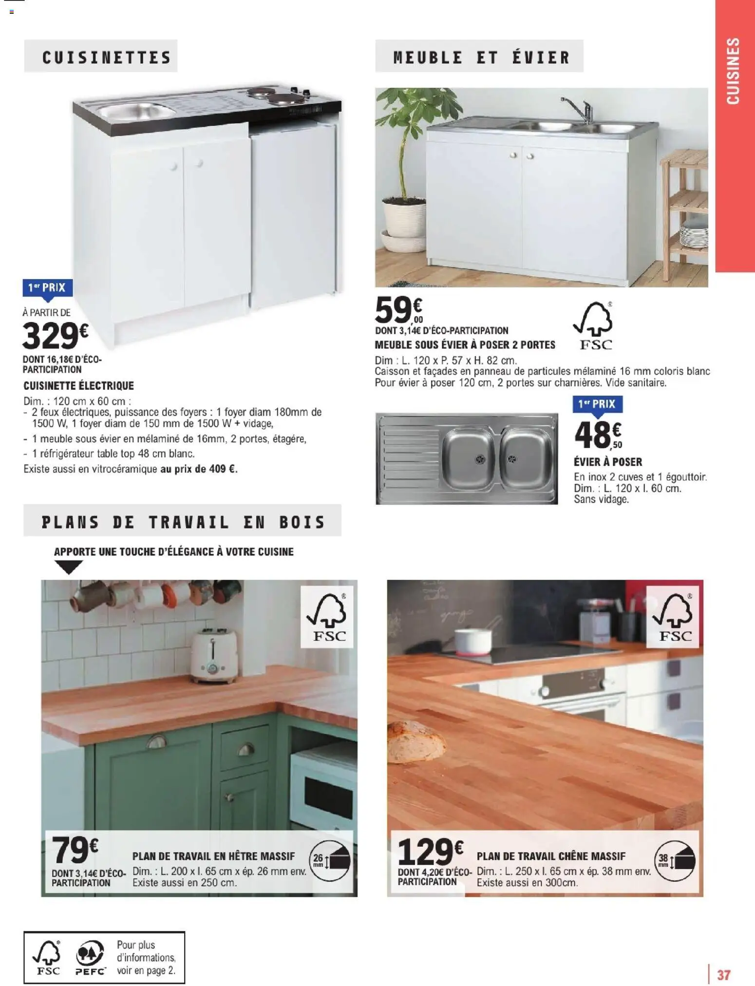 {H1} | Page: 37 | Produits: Plan de travail, Meuble, Réfrigérateur, Table
