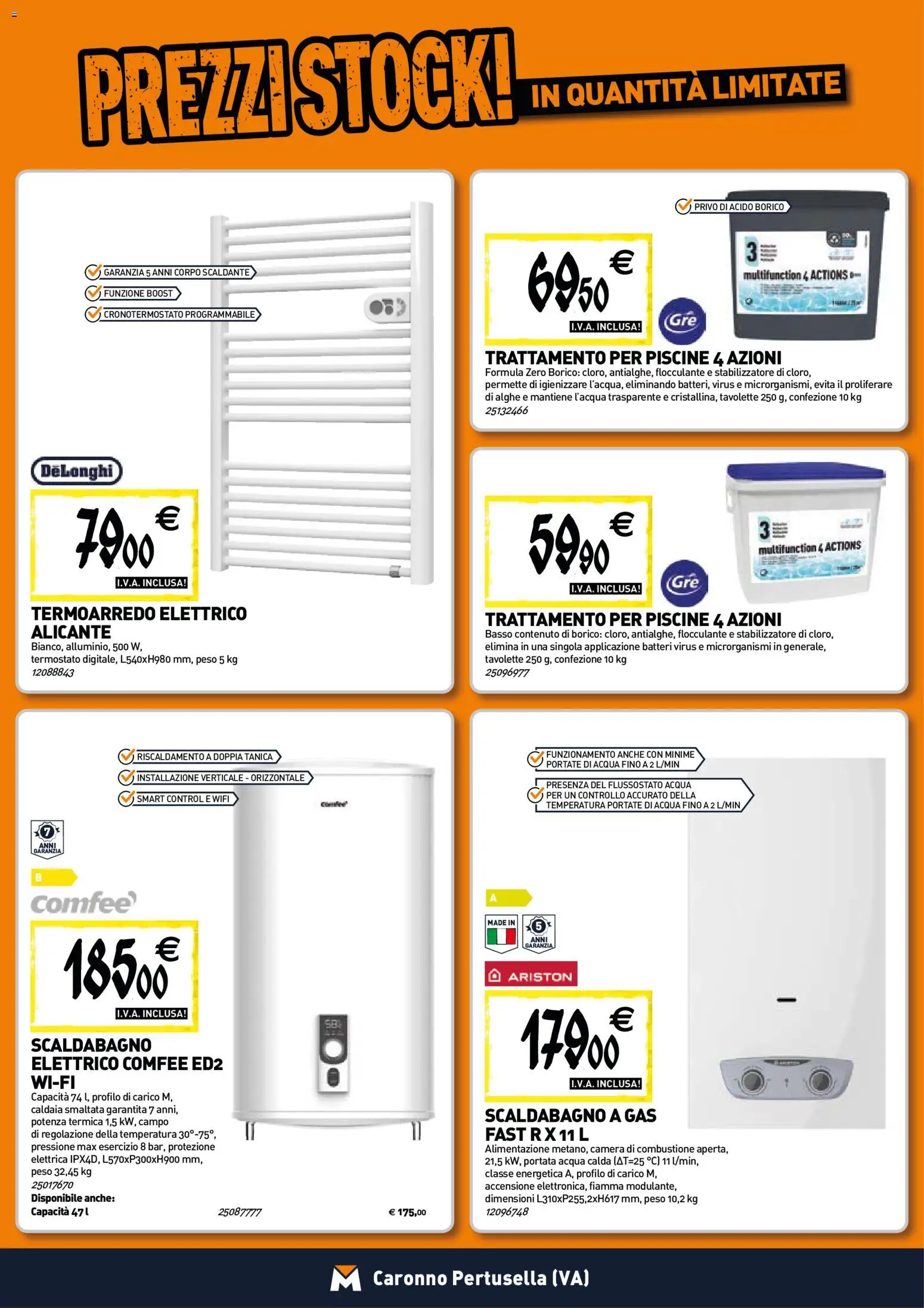 Volantino TECNOMAT del 25/06/2026 | Pagina: 6 | Prodotti: Scaldabagno, Caldaia, Acqua, Tanica