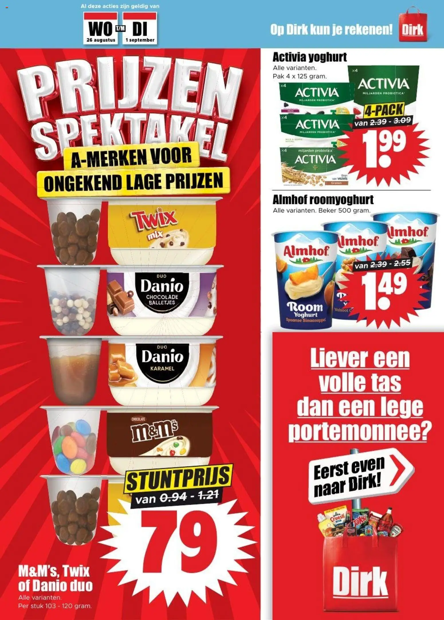 {H1} | Pagina: 11 | Producten: Portemonnee, Twix, Yoghurt, Chocolade