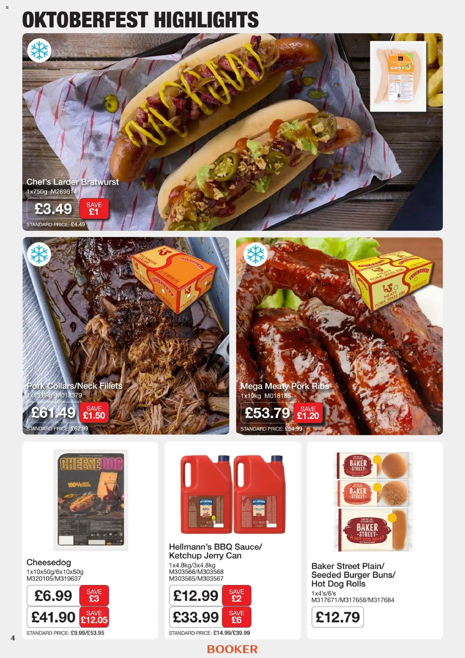 {H1} | Page: 4 | Products: Burger, Ketchup, Hot dog, Tomato