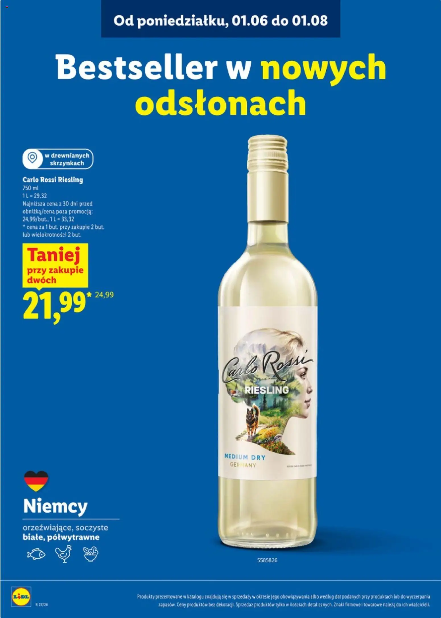 Lidl Katalog karta win od 29.06.2026 | Strona: 4 | Produkty: Riesling, Carlo Rossi
