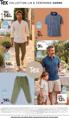 Carrefour - Prévisualisation de Carrefour Spécial Lin & cérémonie valide à partir de 28.04.2026 | Page: 7 | Produits: Polo, Coton, Chemise, Pantalon