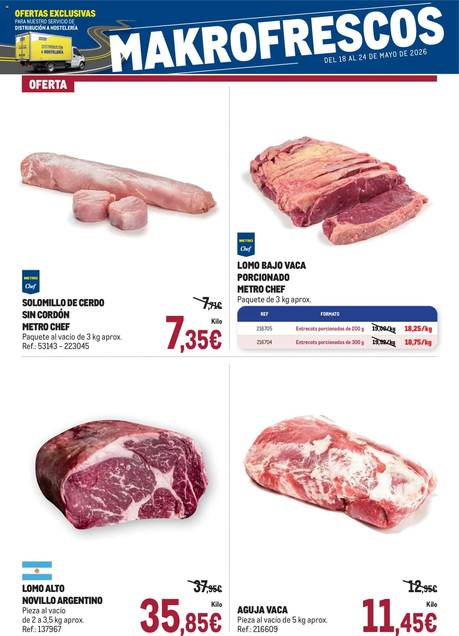Makro Frescos Centro │ válido desde el 18.05.2026 | Página: 2 | Productos: Solomillo de cerdo, Cerdo