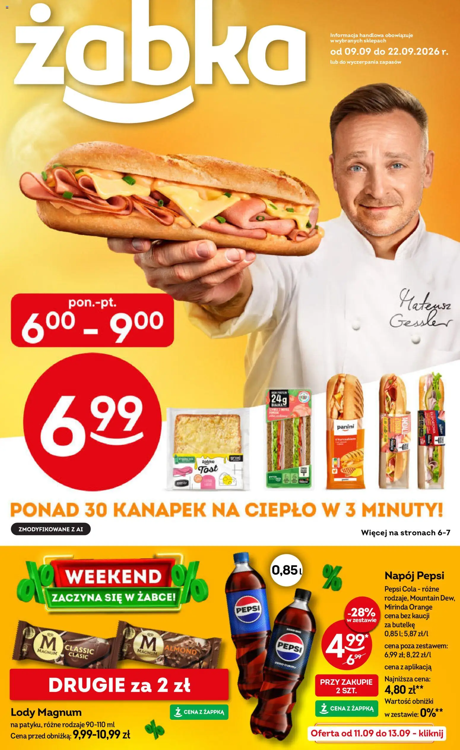 Żabka gazetka od 09.09.2026 | Strona: 1