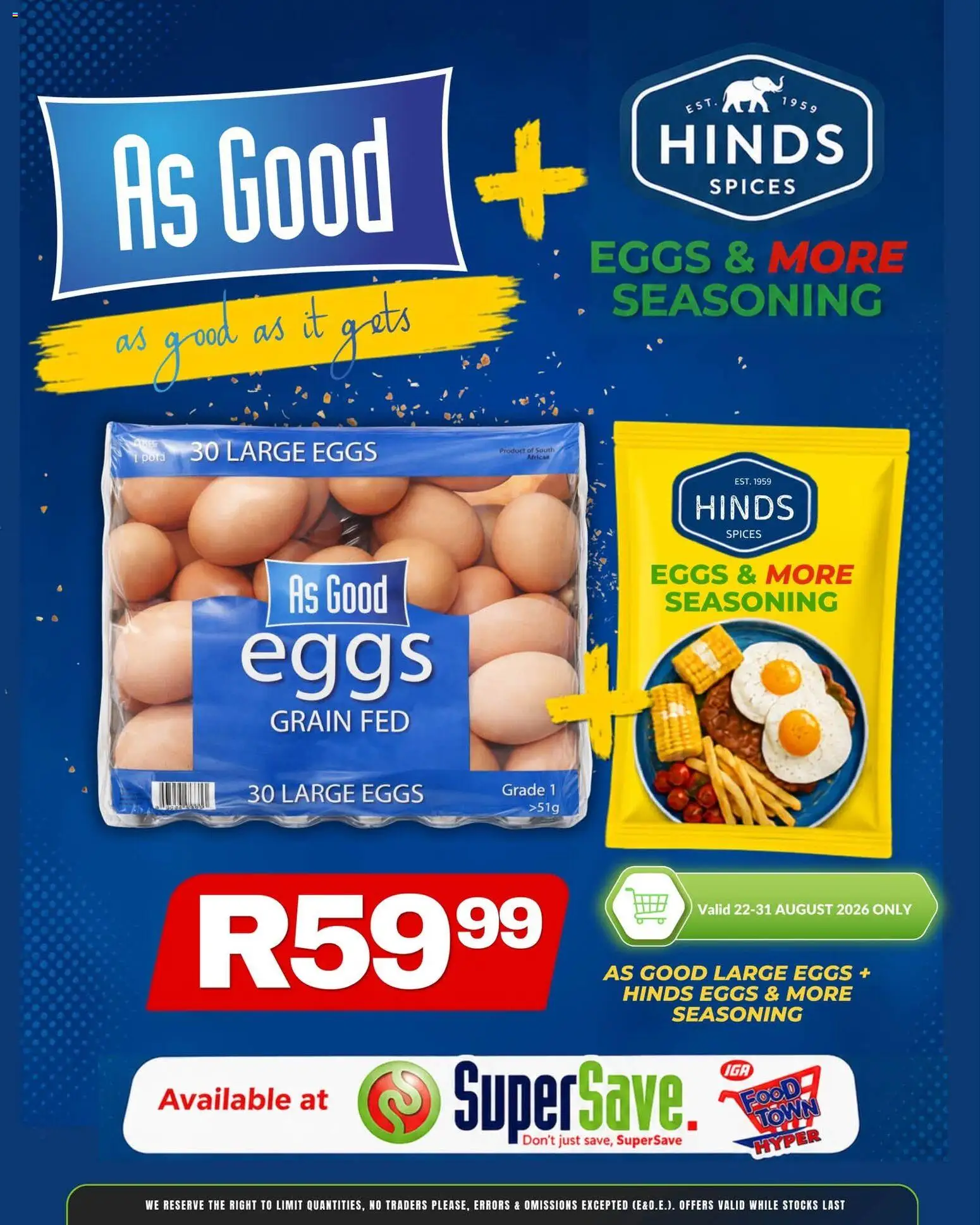 New Super Save catalogue – valid from 22/08/2026 | Page: 11 | Products: Eggs, Seasoning, Spices