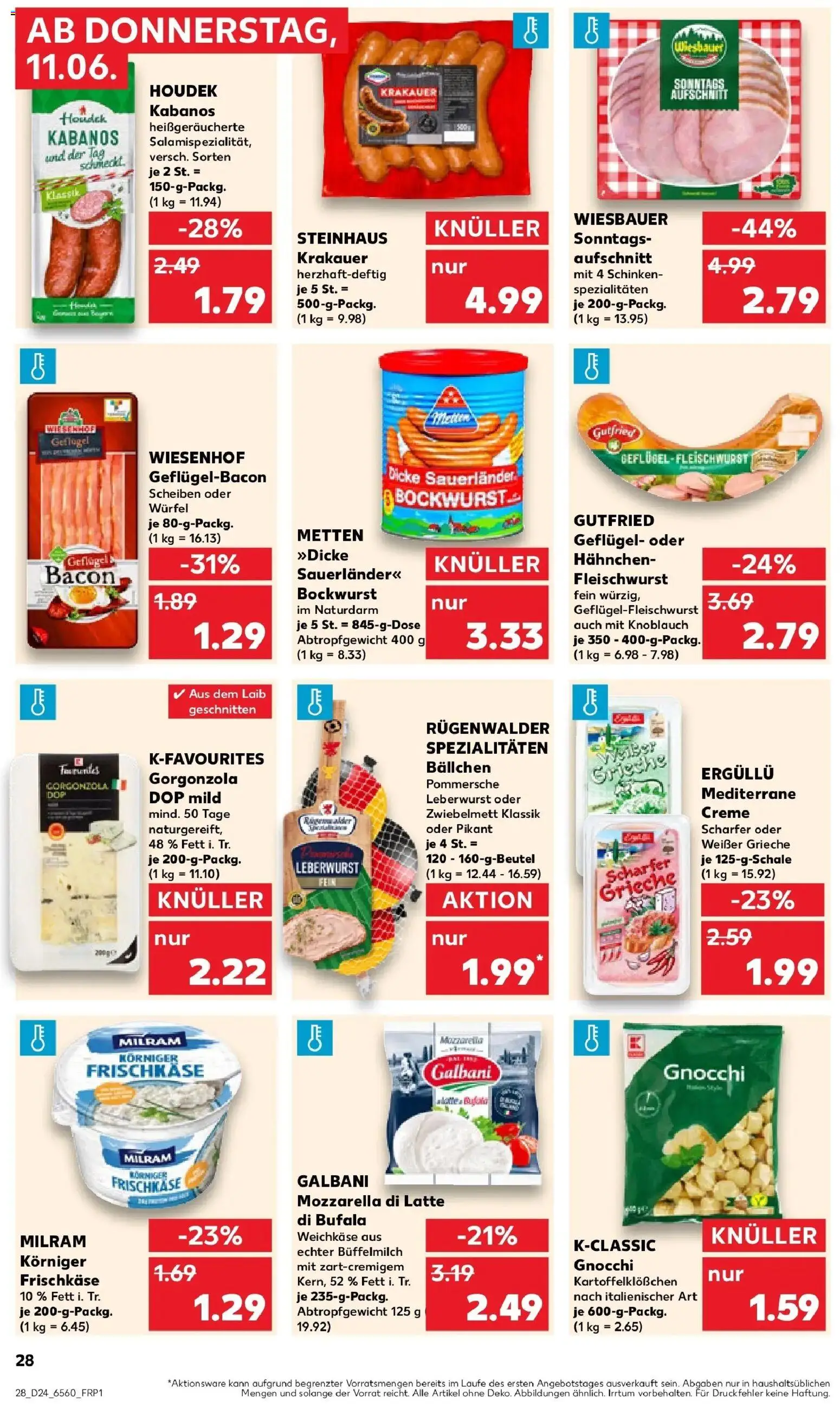 Kaufland Prospekt Kerpen – gültig ab 08.06.2026 | Seite: 37 | Produkte: Mozzarella, Creme, Knoblauch, Schinken