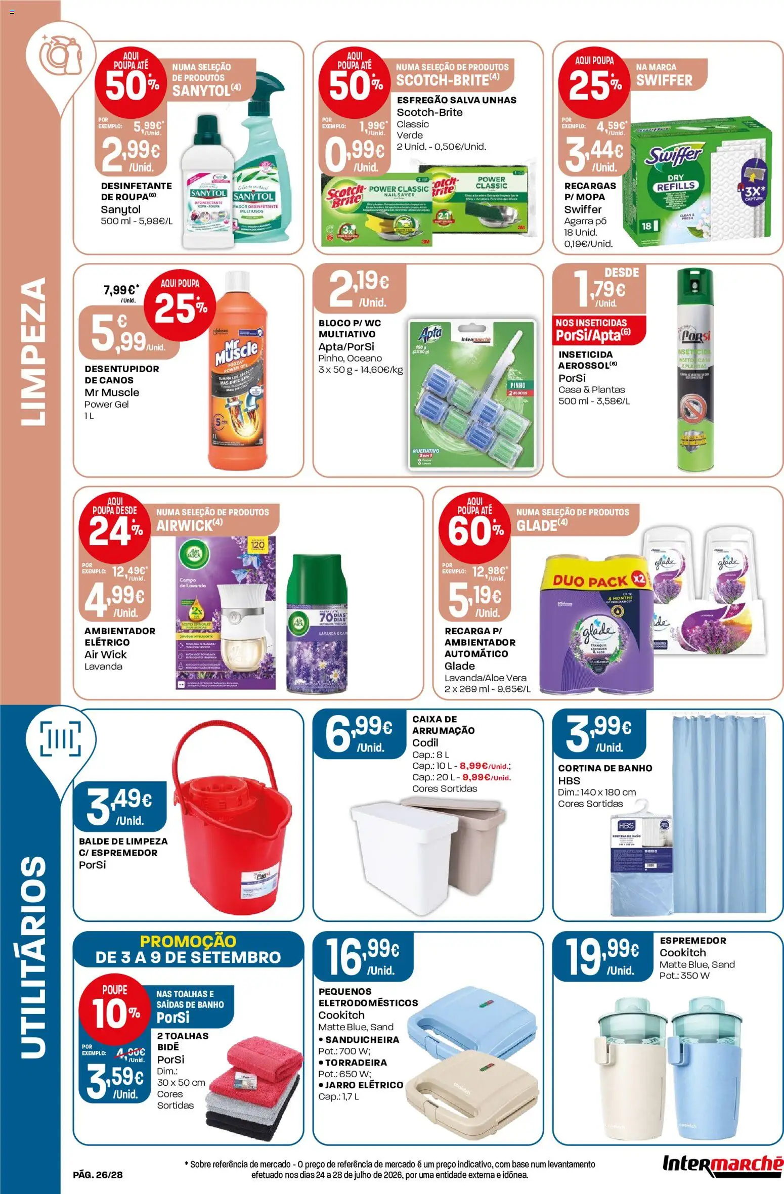 Intermarché Folheto Contact │ válido de 03/09/2026 | Página: 26 | Produtos: Balde, Sanduicheira, Inseticida, Base