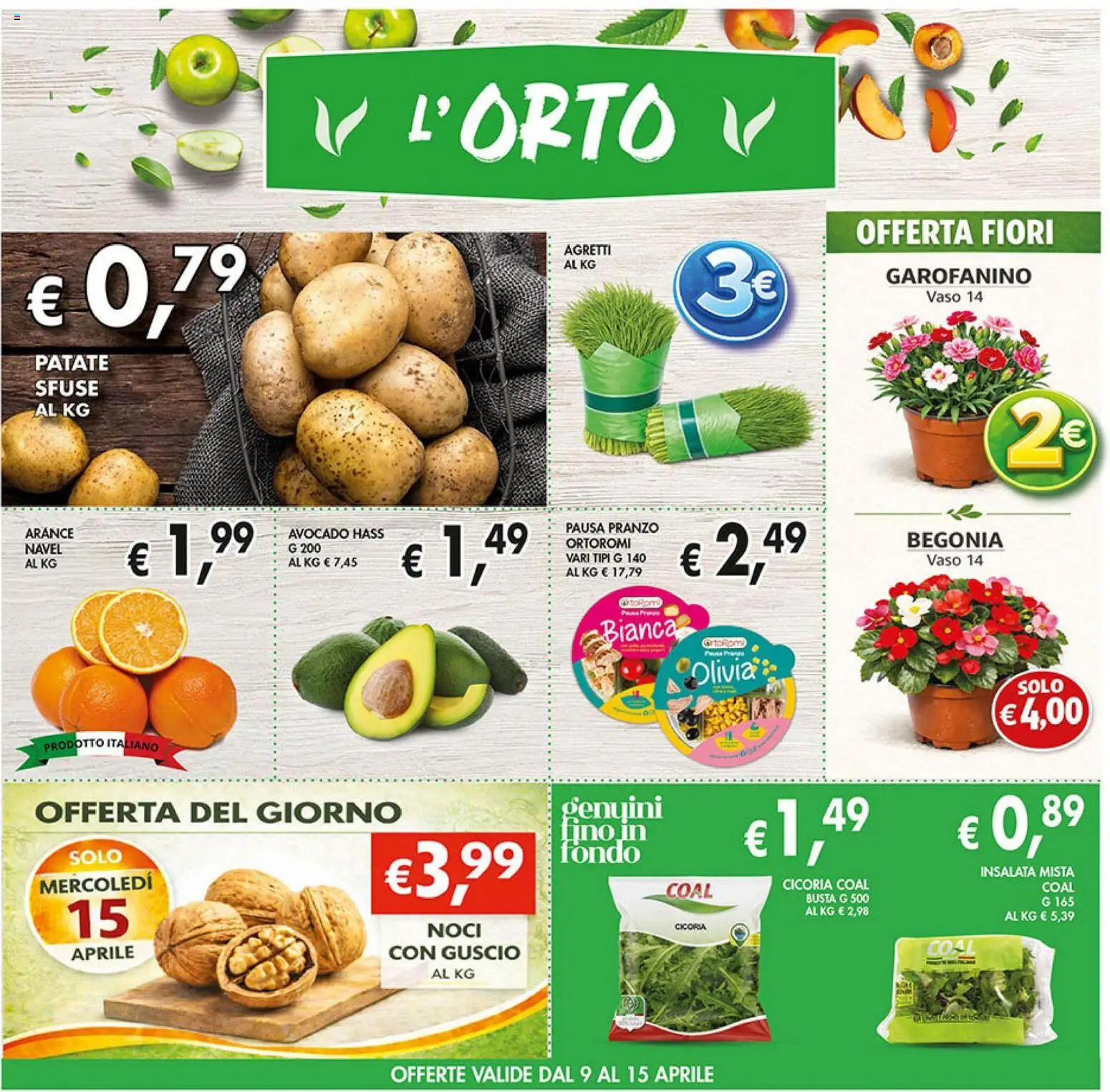 Volantino Coal del 09.04.2026 | Pagina: 10 | Prodotti: Insalata, Avocado, Patate, Vaso