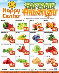 26 Ağustos 2026 tarihinden itibaren geçerli olan Happy Center kataloğu önizlemesi