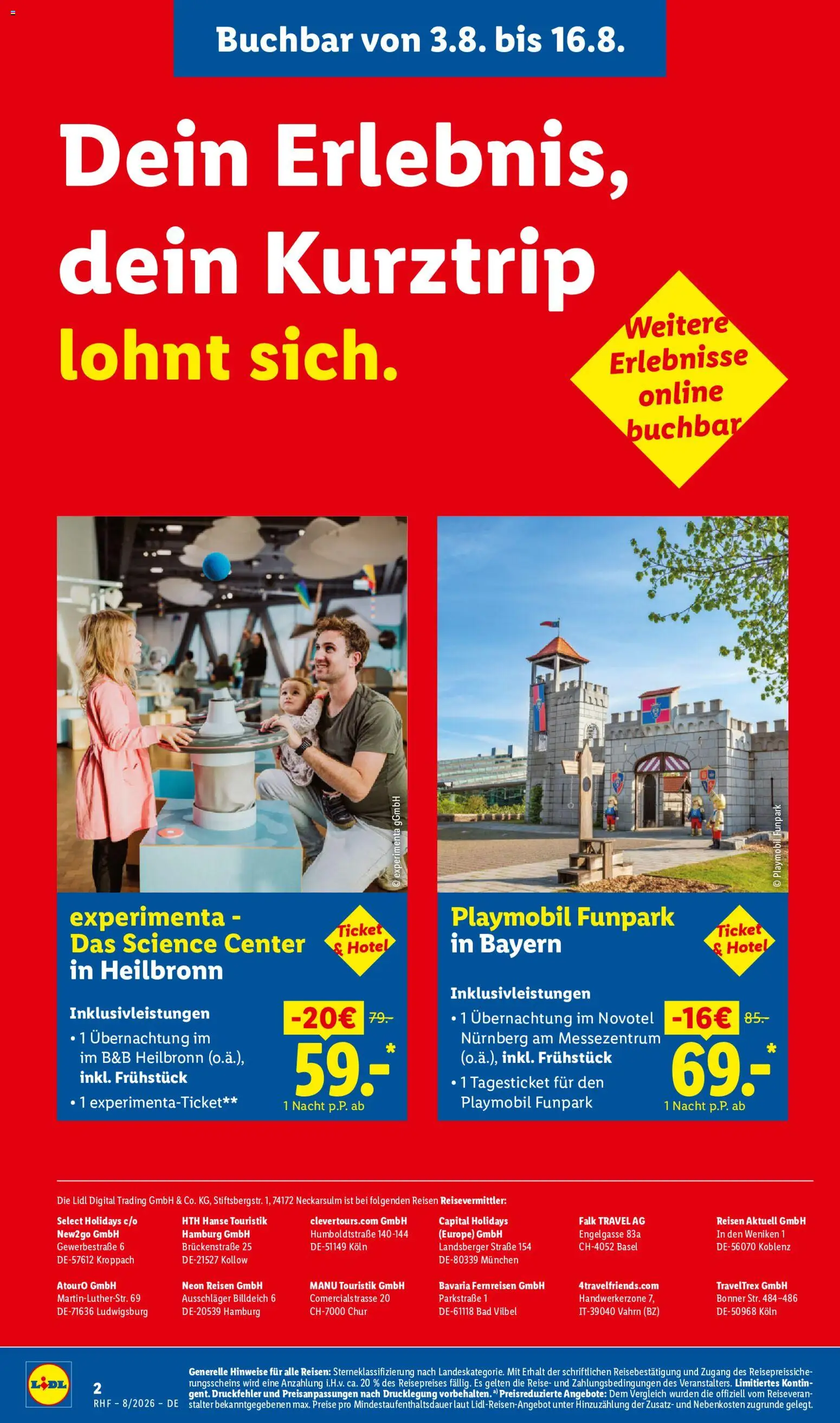 Lidl Reisen Prospekt – gültig ab 29.07.2026 | Seite: 2 | Produkte: Bad