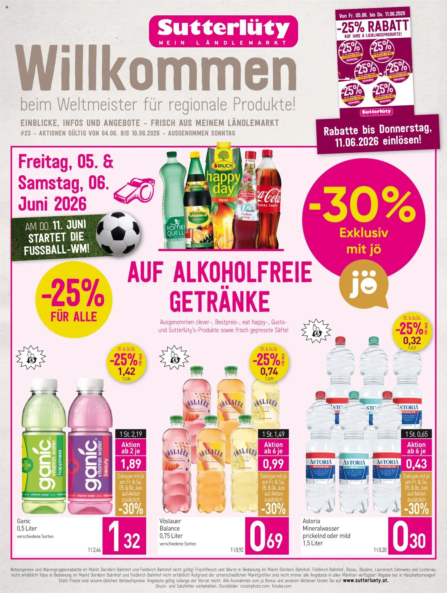 Sutterlüty Flugblatt gültig ab 04.06.2026 | Seite: 1 | Produkte: Mango, Wurst, Käse
