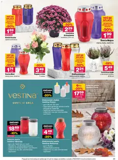 Mercator katalog akcije – veljaven od 22.10.2026 | Stran: 29 | Izdelki: Sveča, Šopek, Baterije, Svece